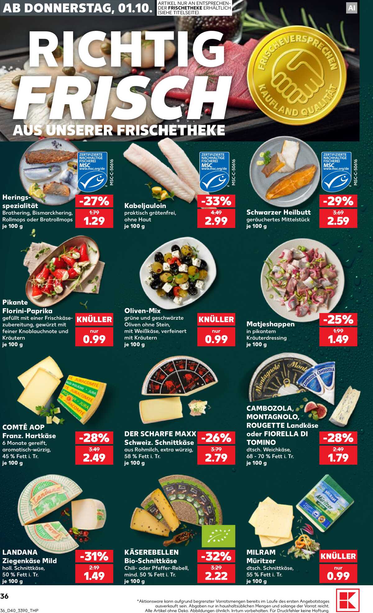 Leták Kaufland Německo 1.10.-7.10.2026 strana 36