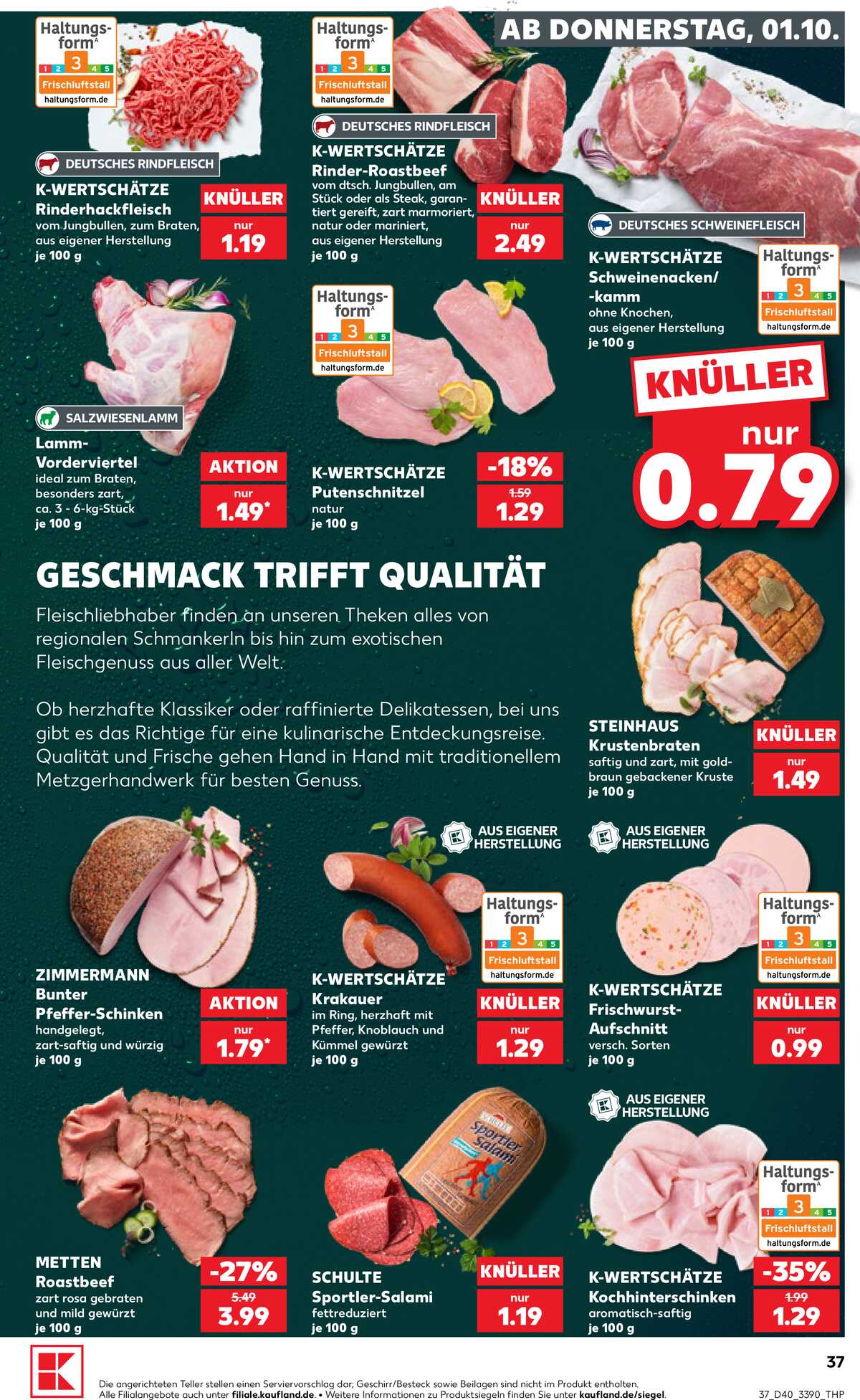 Leták Kaufland Německo 1.10.-7.10.2026 strana 37