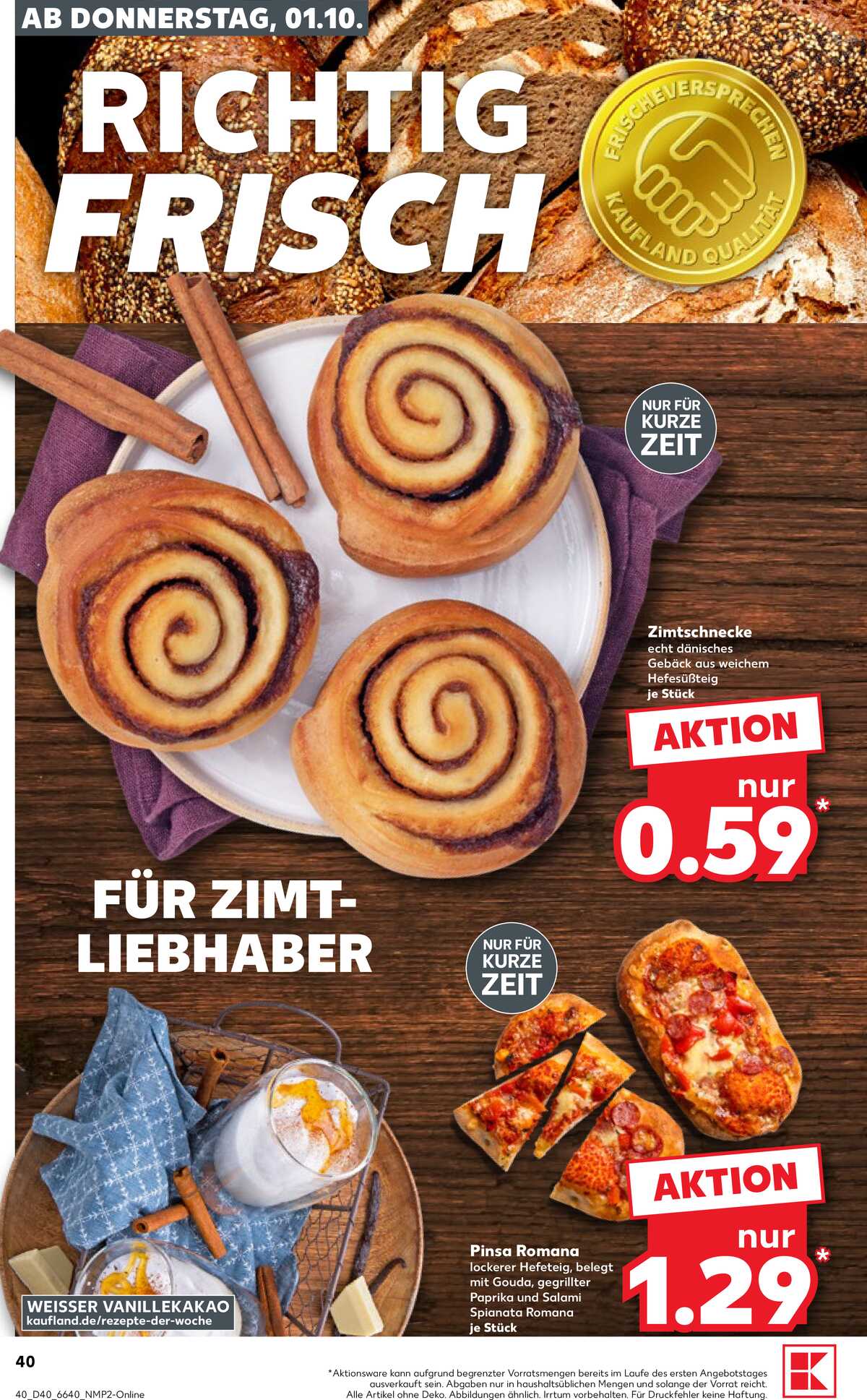 Leták Kaufland Německo 1.10.-7.10.2026 strana 40