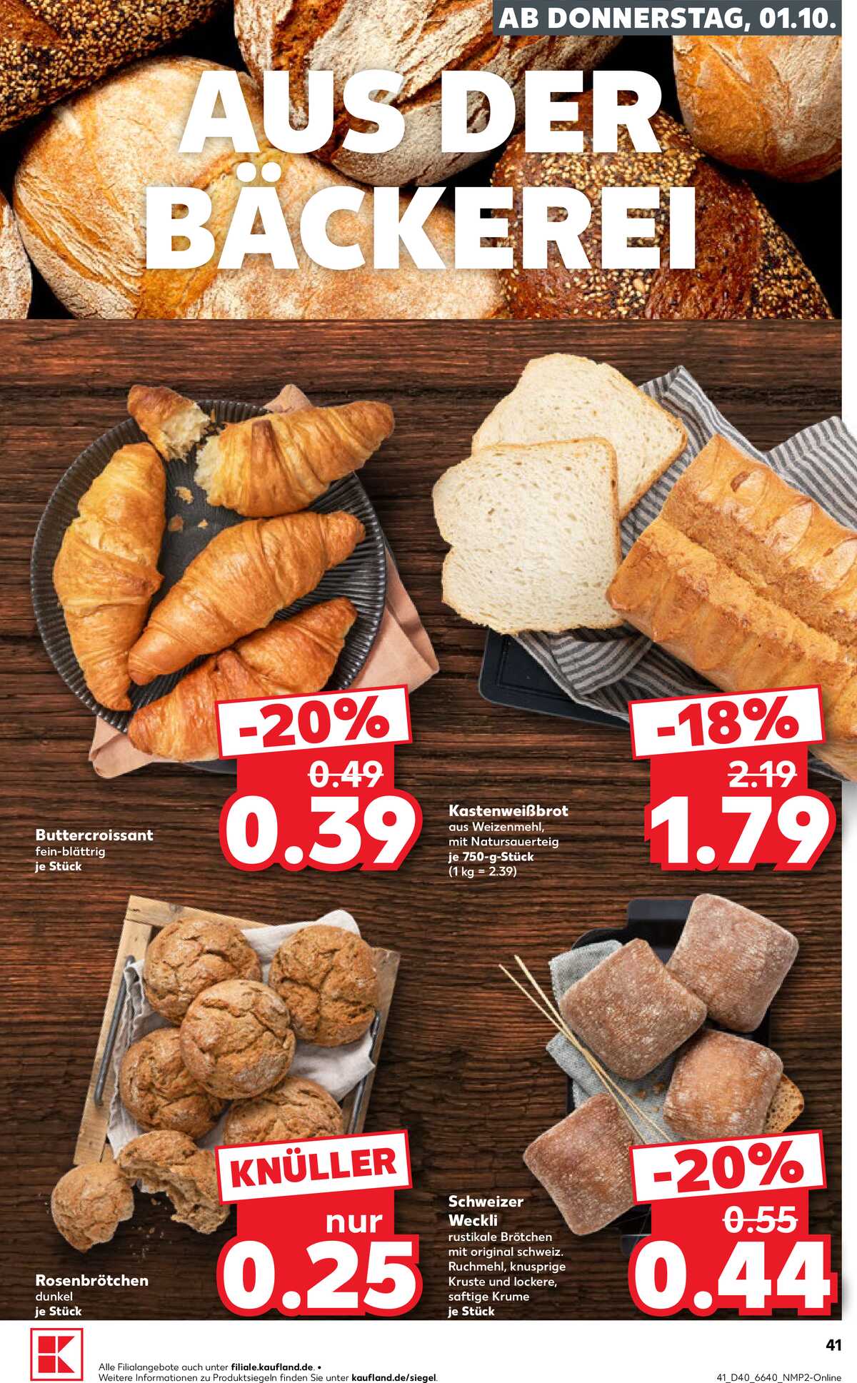 Leták Kaufland Německo 1.10.-7.10.2026 strana 41