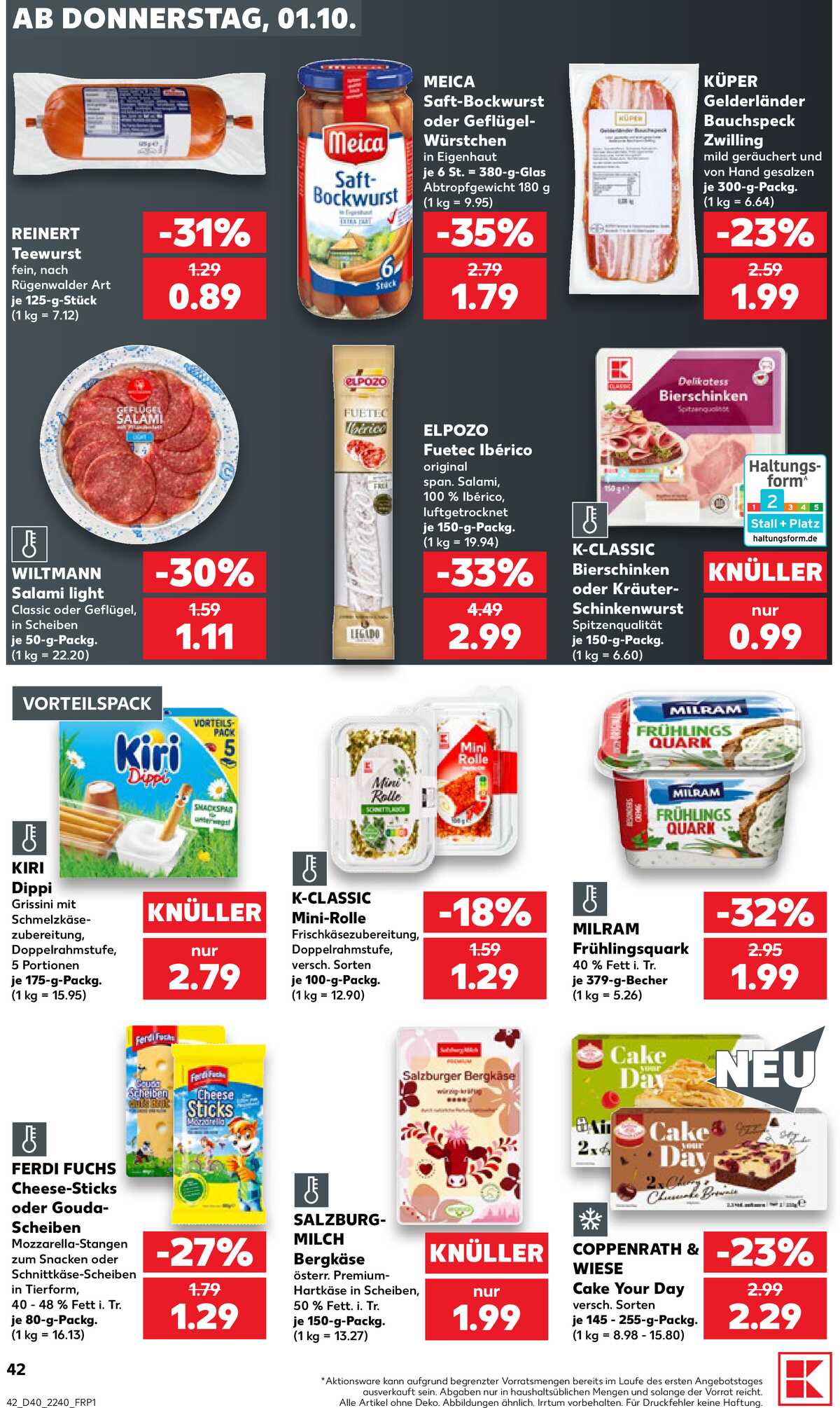 Leták Kaufland Německo 1.10.-7.10.2026 strana 42