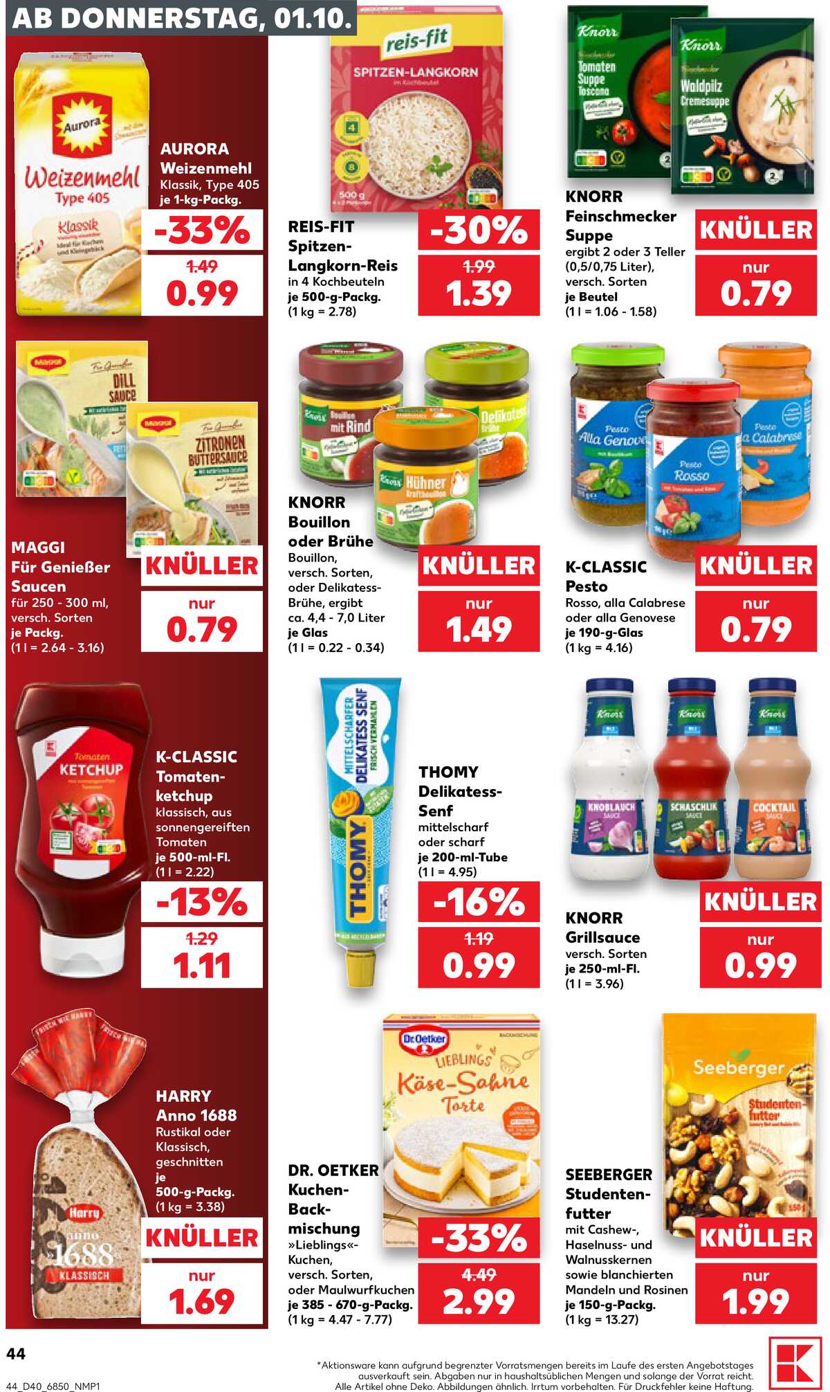 Leták Kaufland Německo 1.10.-7.10.2026 strana 44