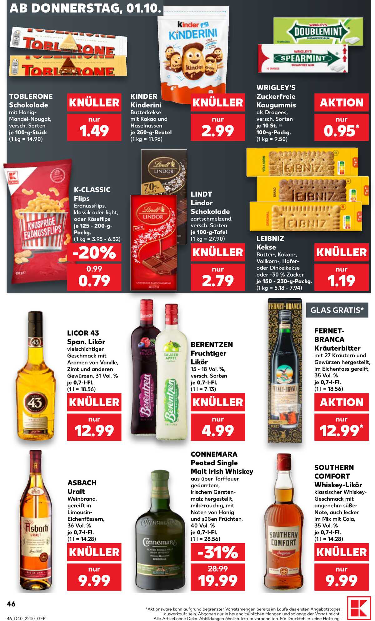 Leták Kaufland Německo 1.10.-7.10.2026 strana 46