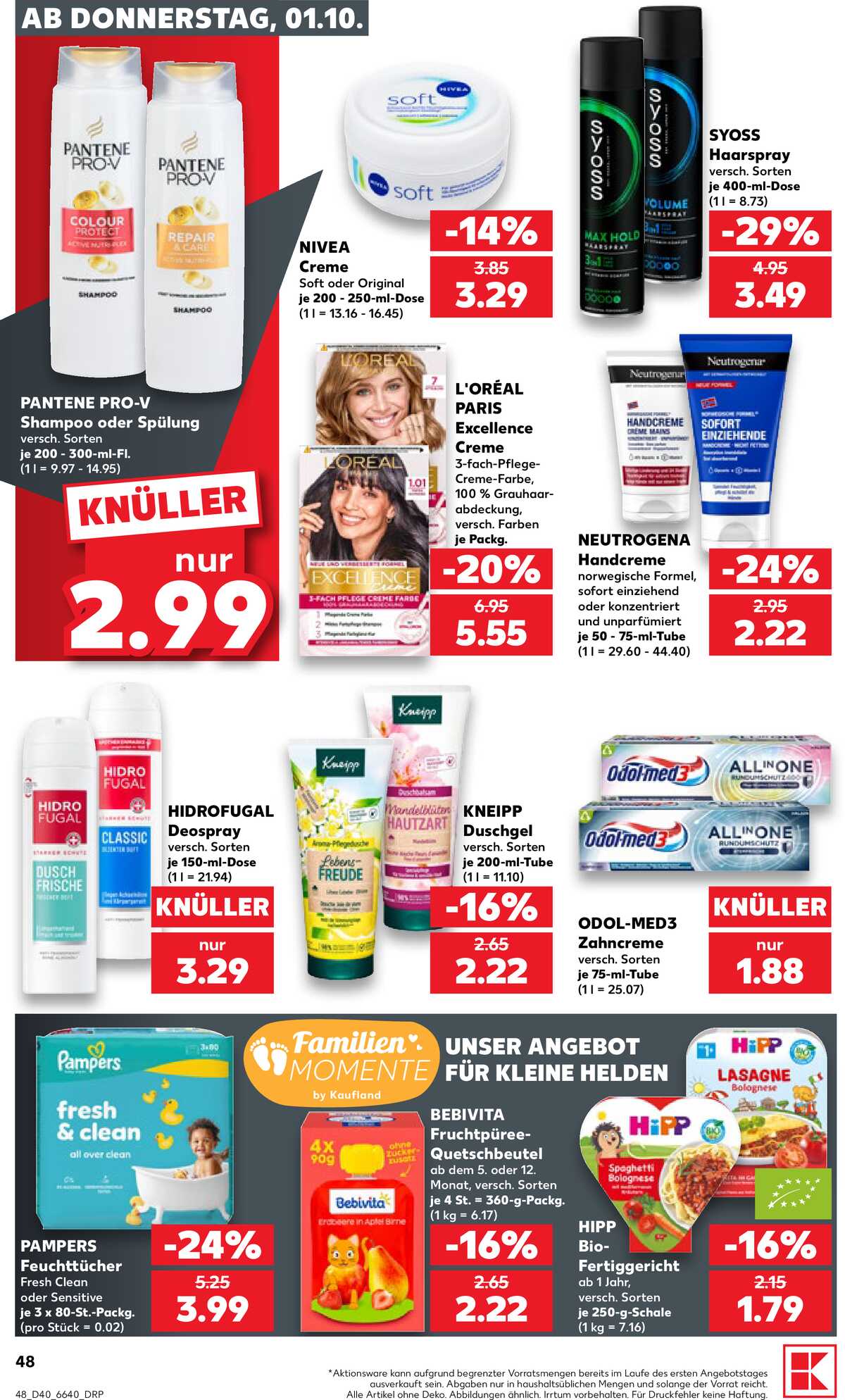 Leták Kaufland Německo 1.10.-7.10.2026 strana 48