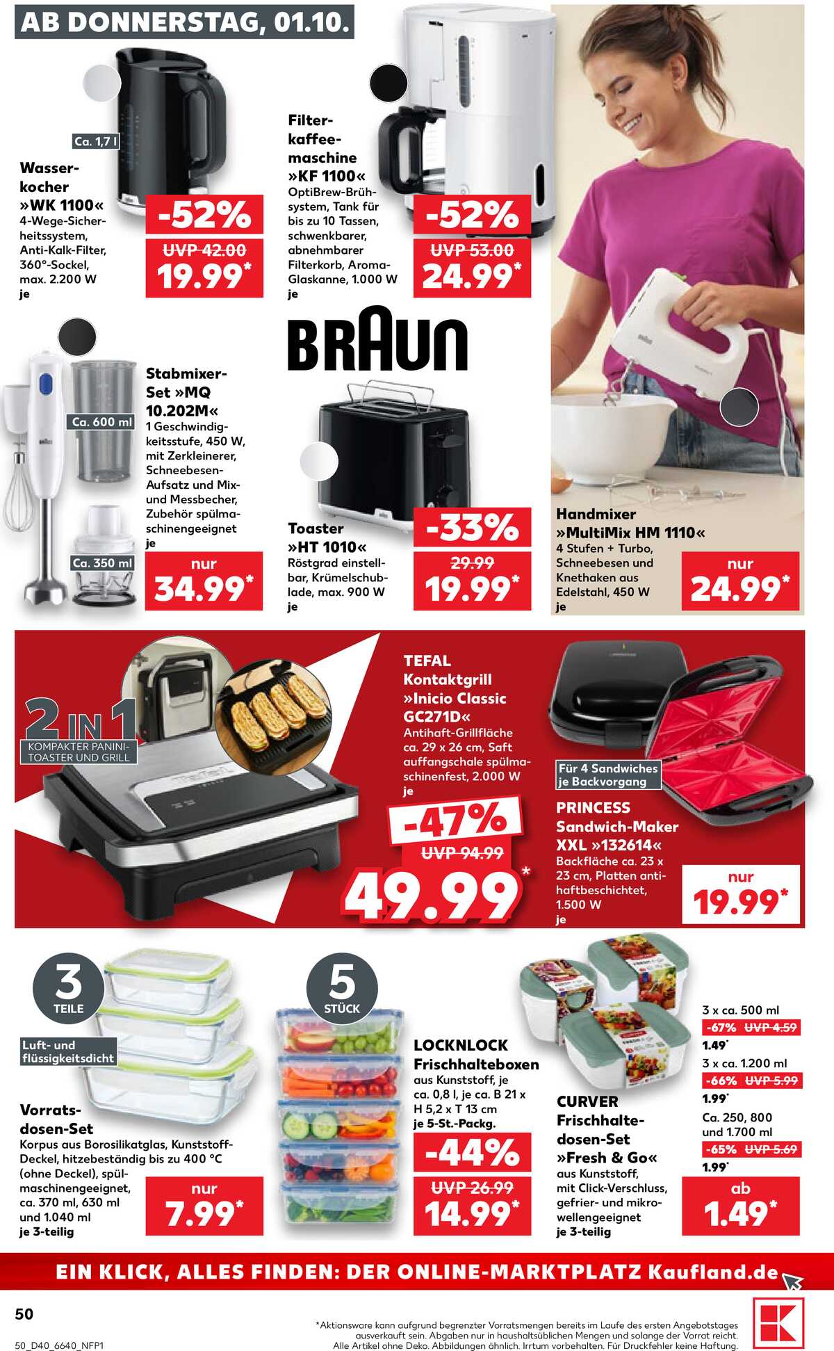 Leták Kaufland Německo 1.10.-7.10.2026 strana 50