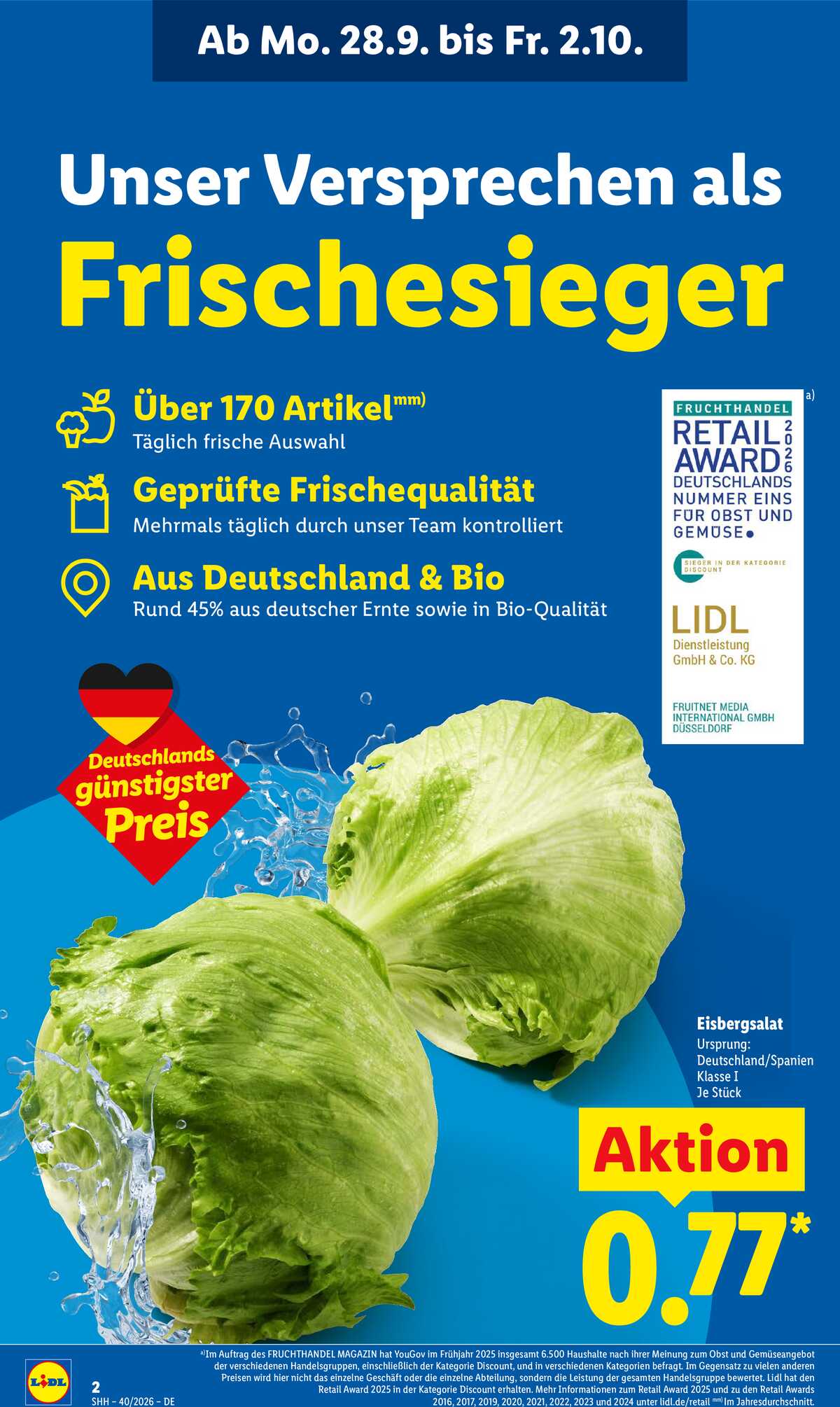 Leták Lidl Německo 28.9.-3.10.2026 strana 2