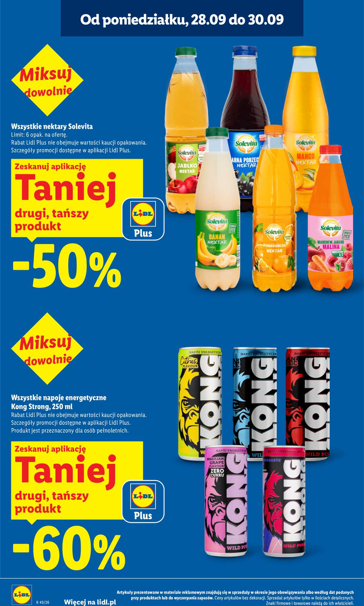 Leták Lidl Polsko 28.9.-30.9.2026 - Leták platí od 28. 9. do 30. 9. strana 16