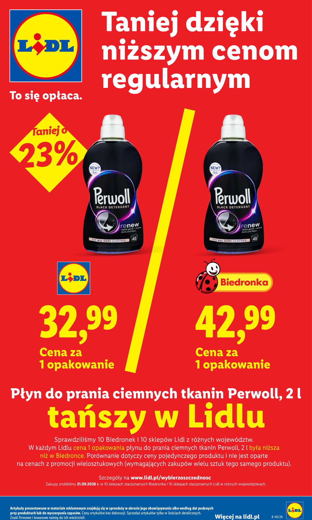 Leták Lidl Polsko 28.9.-30.9.2026 - Leták platí od 28. 9. do 30. 9. strana 23