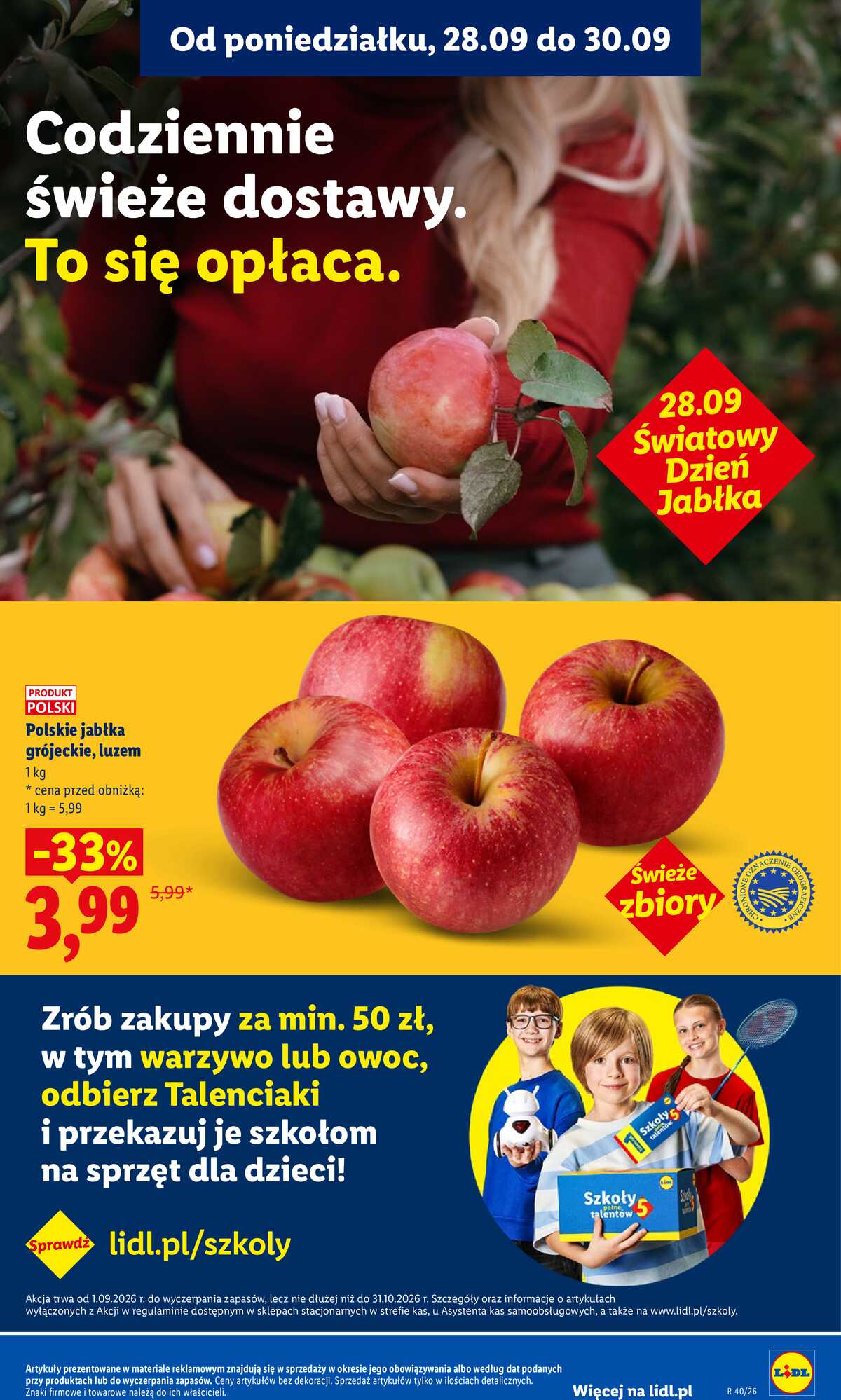 Leták Lidl Polsko 28.9.-30.9.2026 - Leták platí od 28. 9. do 30. 9. strana 47