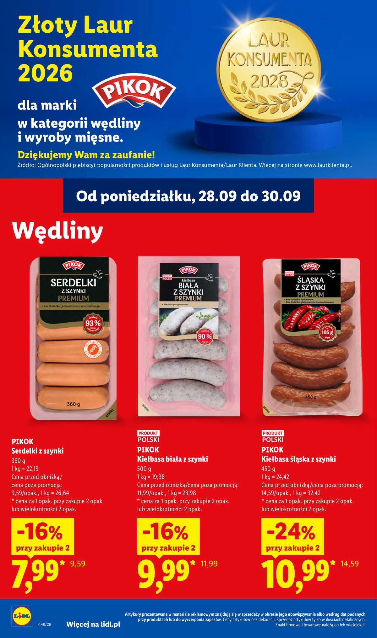Leták Lidl Polsko 28.9.-30.9.2026 - Leták platí od 28. 9. do 30. 9. strana 56