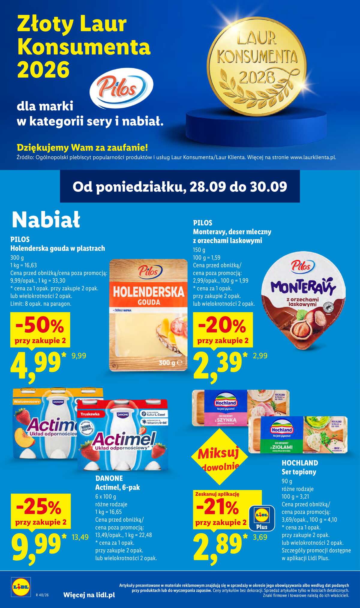 Leták Lidl Polsko 28.9.-30.9.2026 - Leták platí od 28. 9. do 30. 9. strana 60