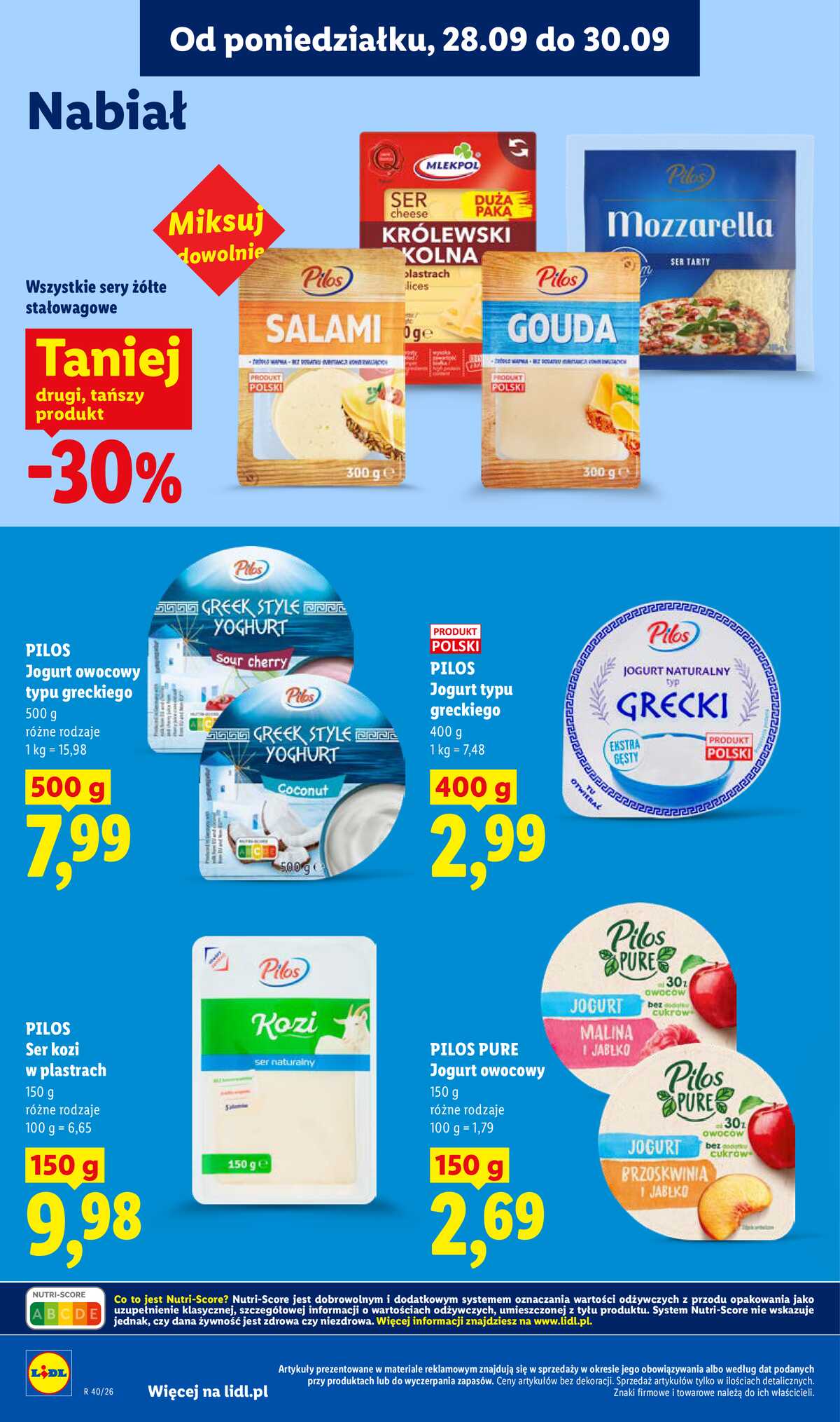 Leták Lidl Polsko 28.9.-30.9.2026 - Leták platí od 28. 9. do 30. 9. strana 62