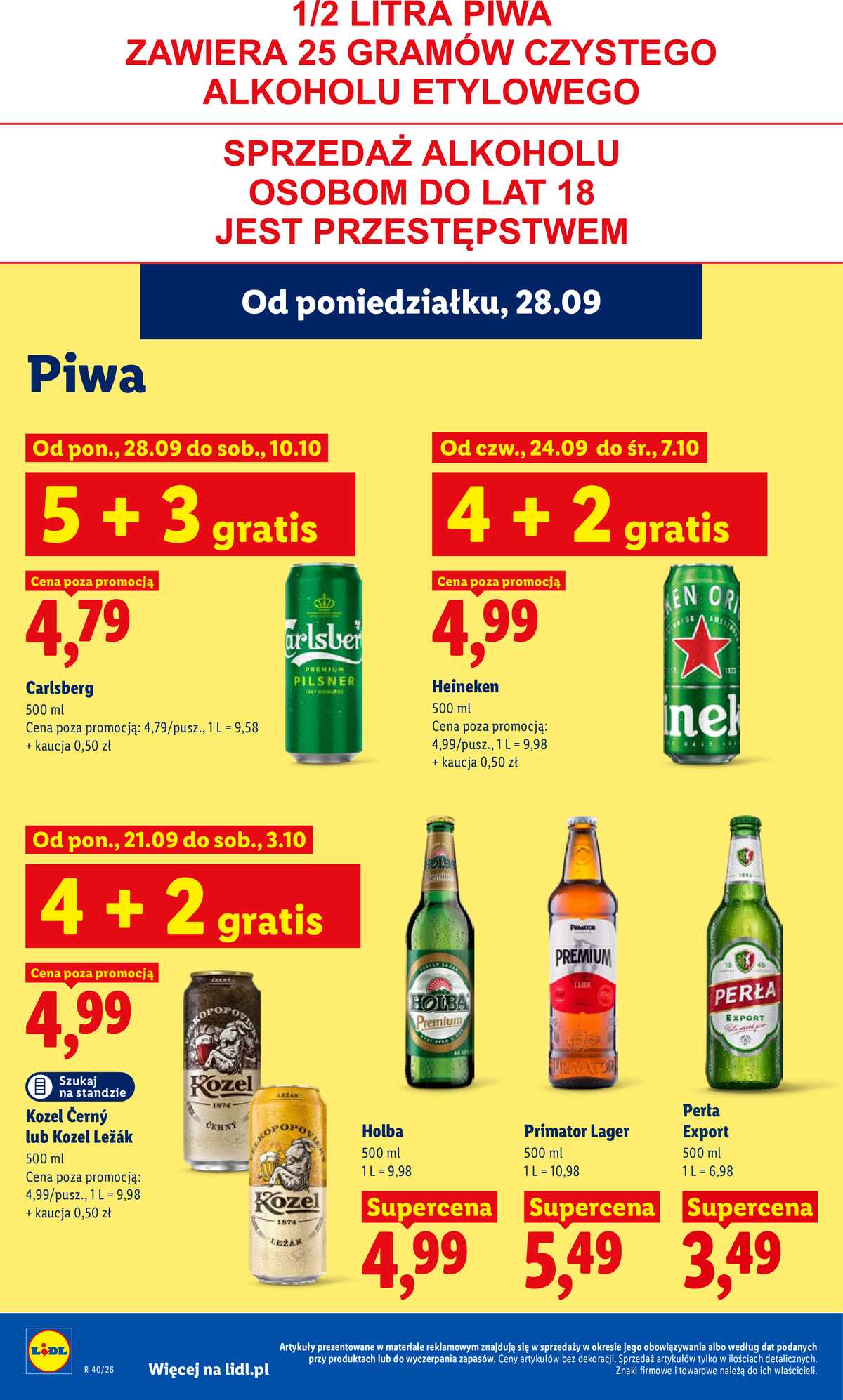 Leták Lidl Polsko 28.9.-30.9.2026 - Leták platí od 28. 9. do 30. 9. strana 82