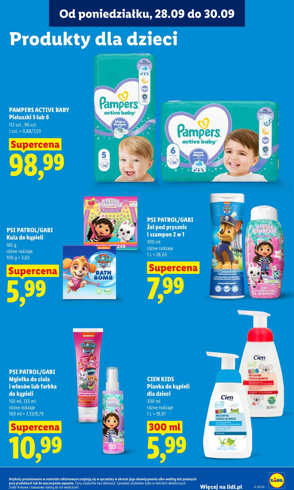 Leták Lidl Polsko 28.9.-30.9.2026 - Leták platí od 28. 9. do 30. 9. strana 89