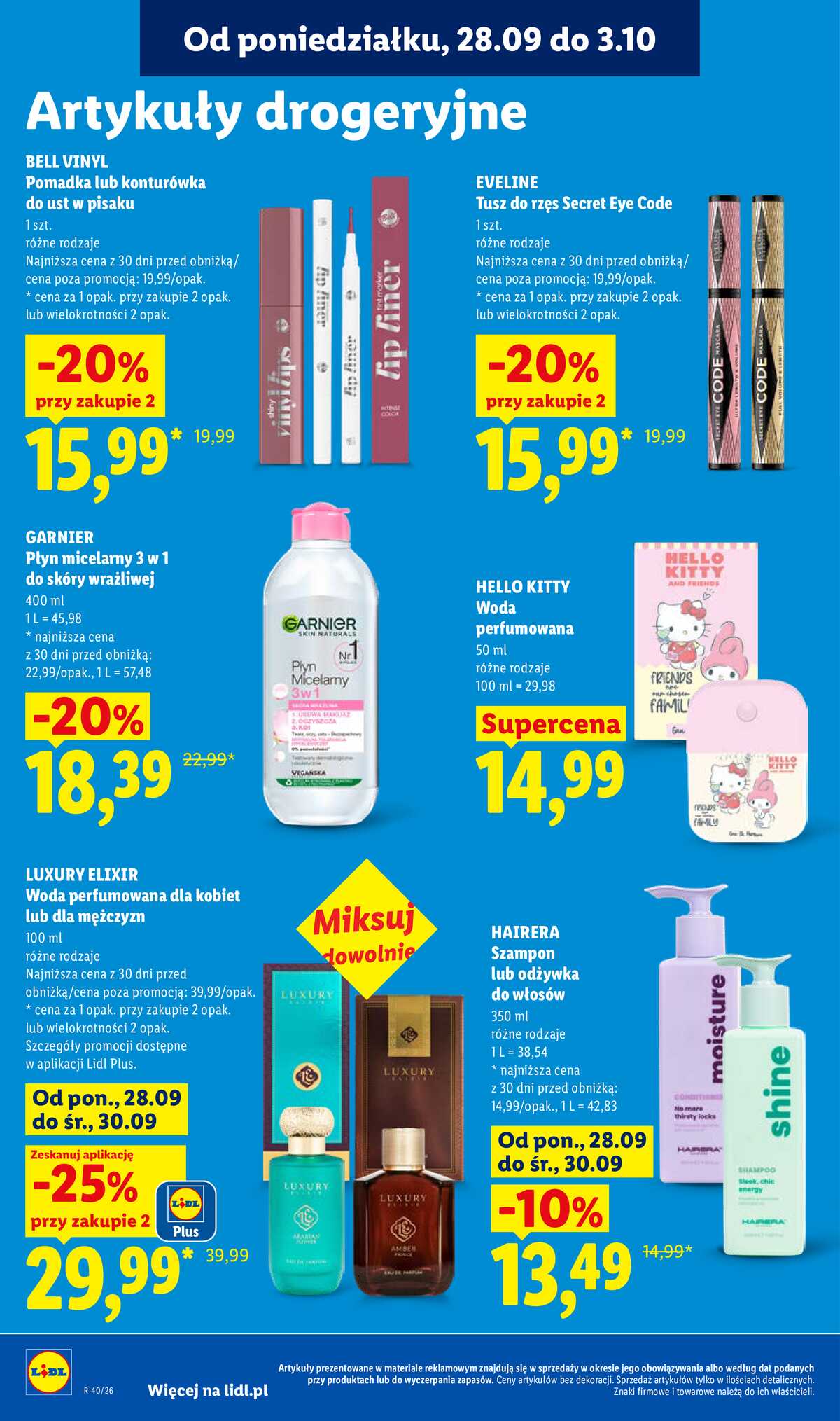 Leták Lidl Polsko 28.9.-30.9.2026 - Leták platí od 28. 9. do 30. 9. strana 92