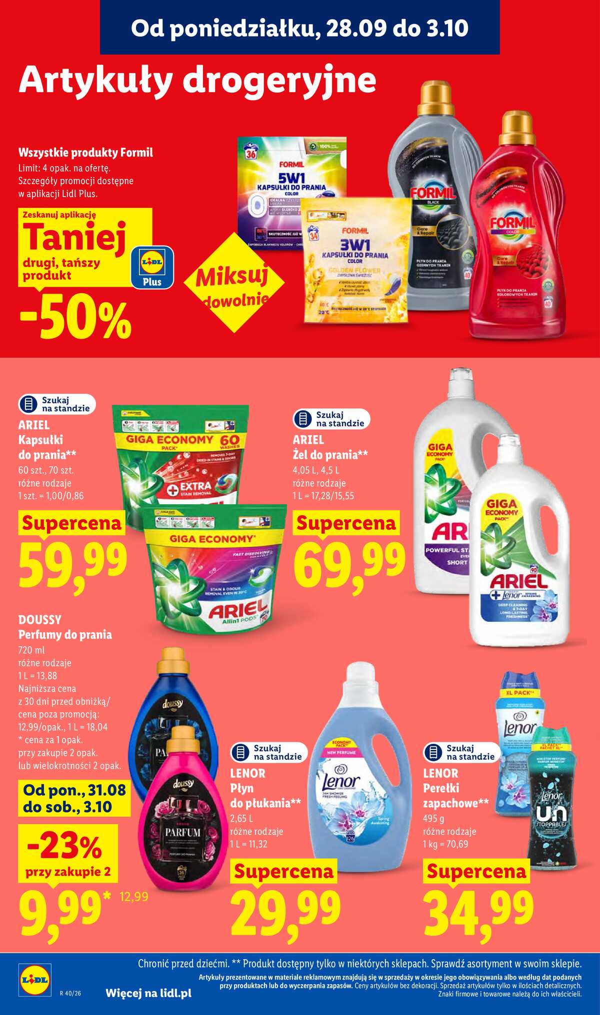 Leták Lidl Polsko 28.9.-30.9.2026 - Leták platí od 28. 9. do 30. 9. strana 94