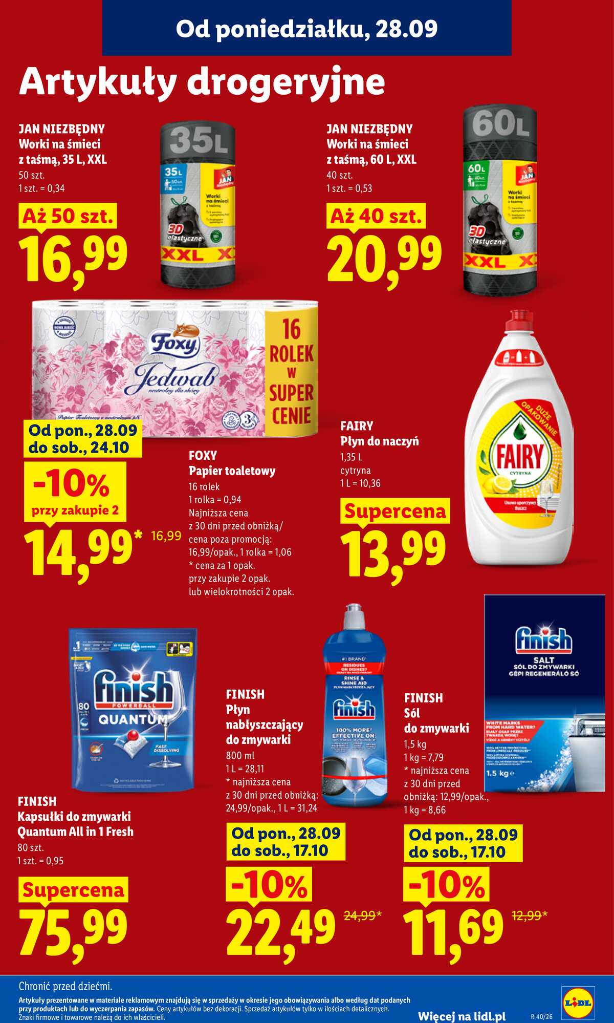 Leták Lidl Polsko 28.9.-30.9.2026 - Leták platí od 28. 9. do 30. 9. strana 95