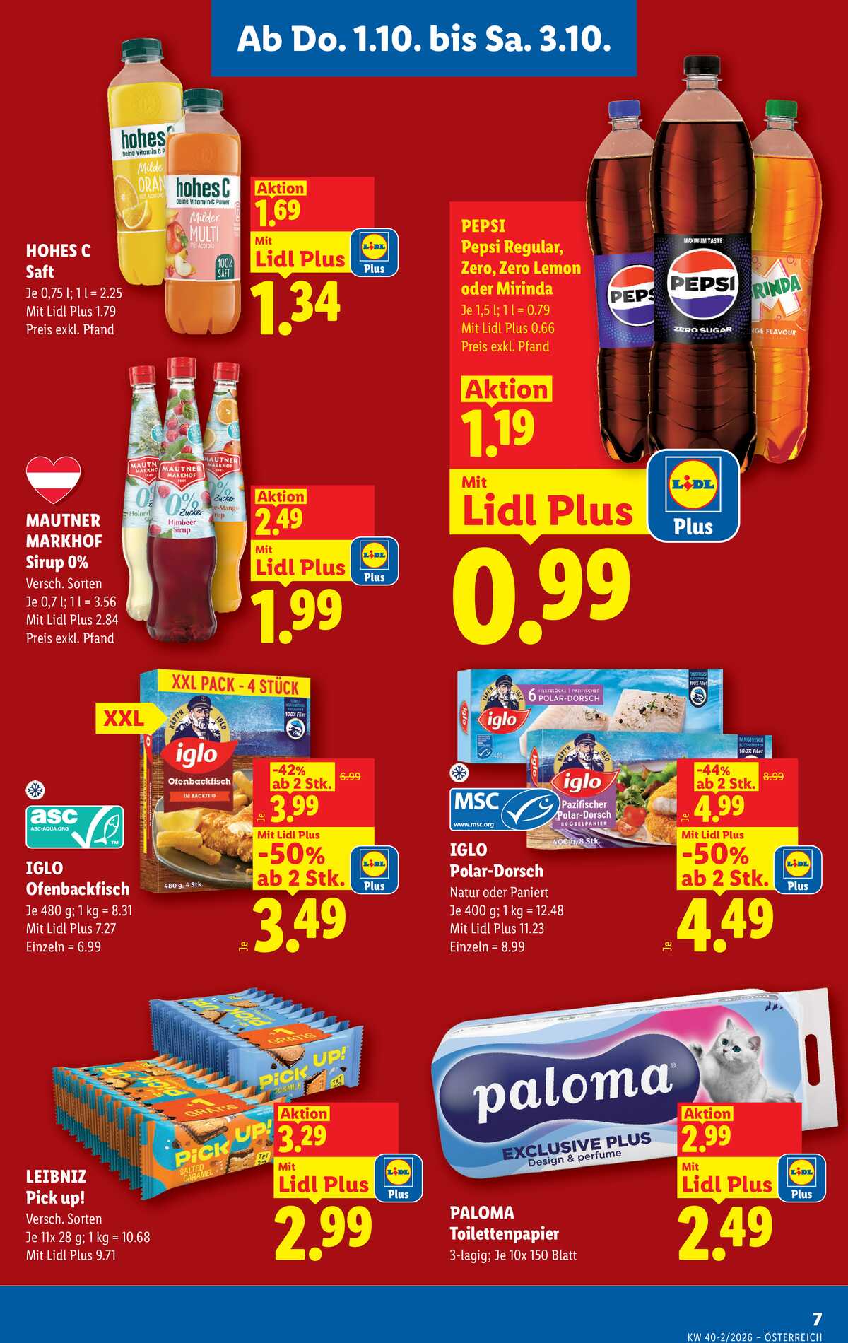 Leták Lidl Rakousko 1.10.-7.10.2026 strana 9