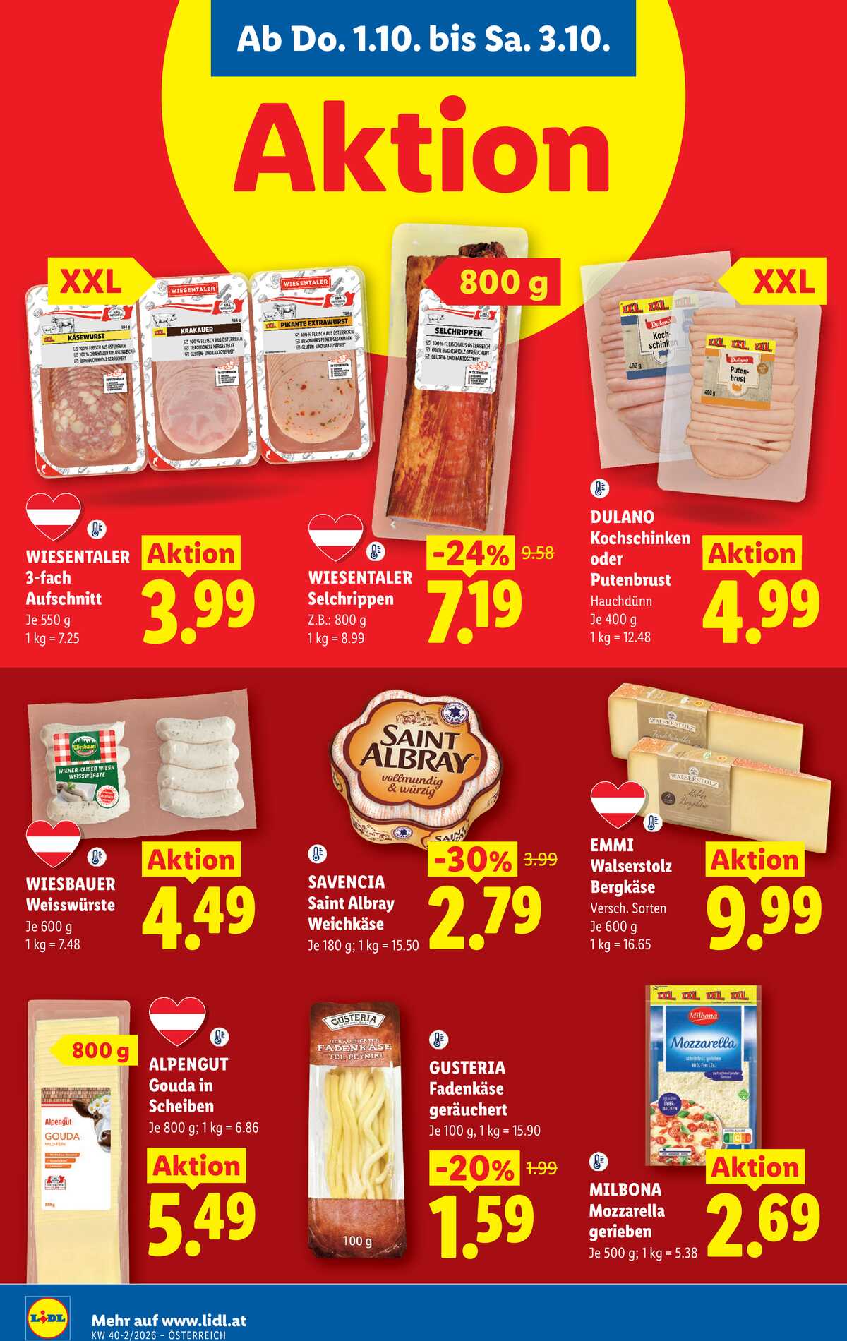 Leták Lidl Rakousko 1.10.-7.10.2026 strana 10