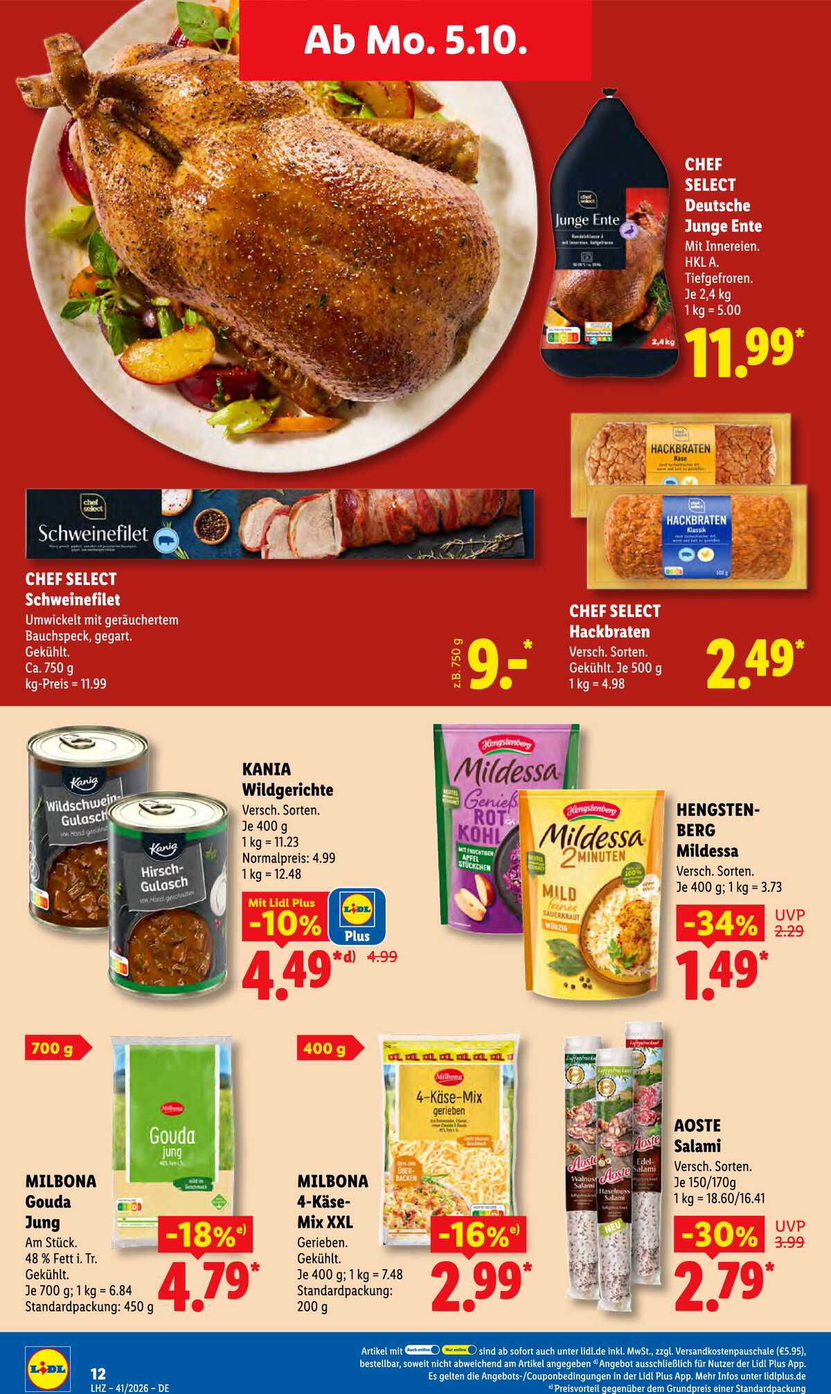 Leták Lidl Německo 5.10.-10.10.2026 strana 22