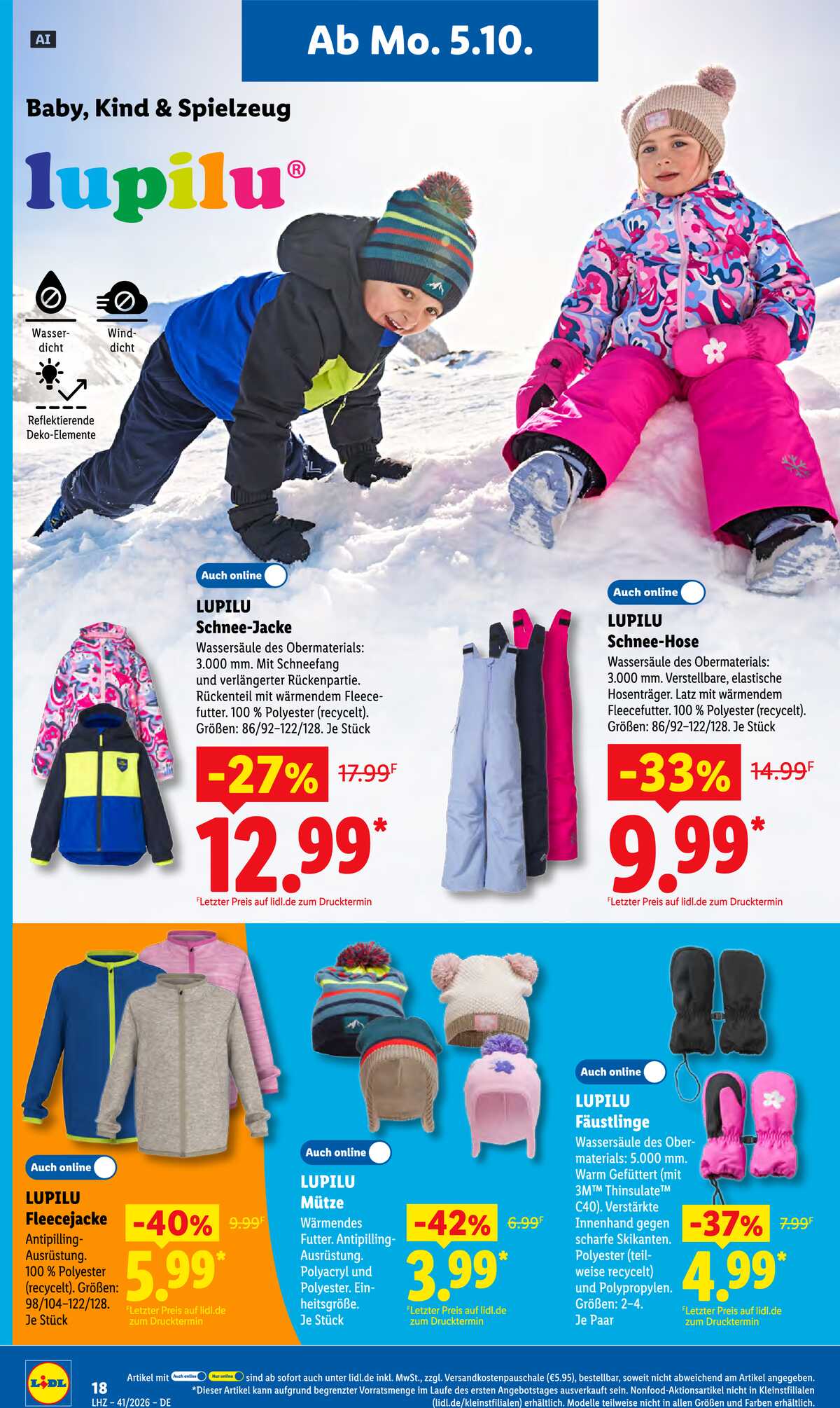 Leták Lidl Německo 5.10.-10.10.2026 strana 36