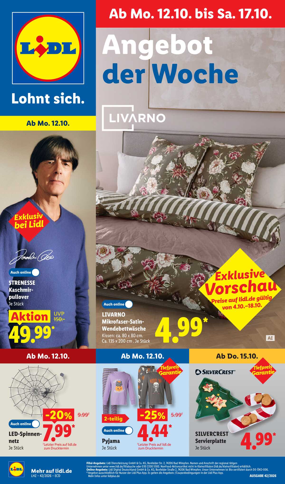 Leták Lidl Německo 12.10.-17.10.2026 strana 1