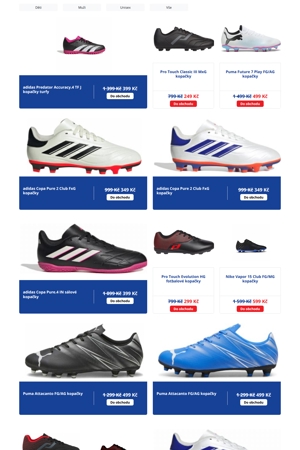 Intersport Kopačky a míče - 28. 9. 2026