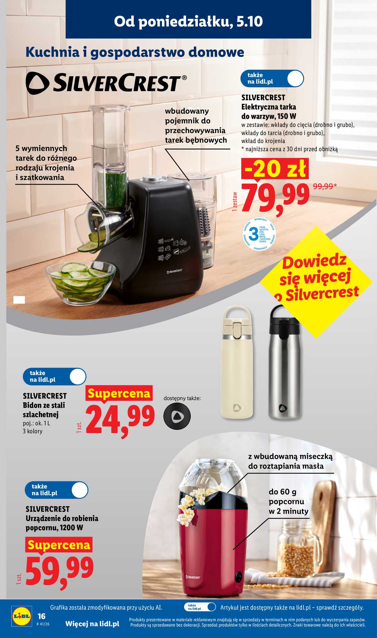 Leták Lidl Polsko 5.10.-10.10.2026 - Leták platí od 5. října do 10. října strana 20