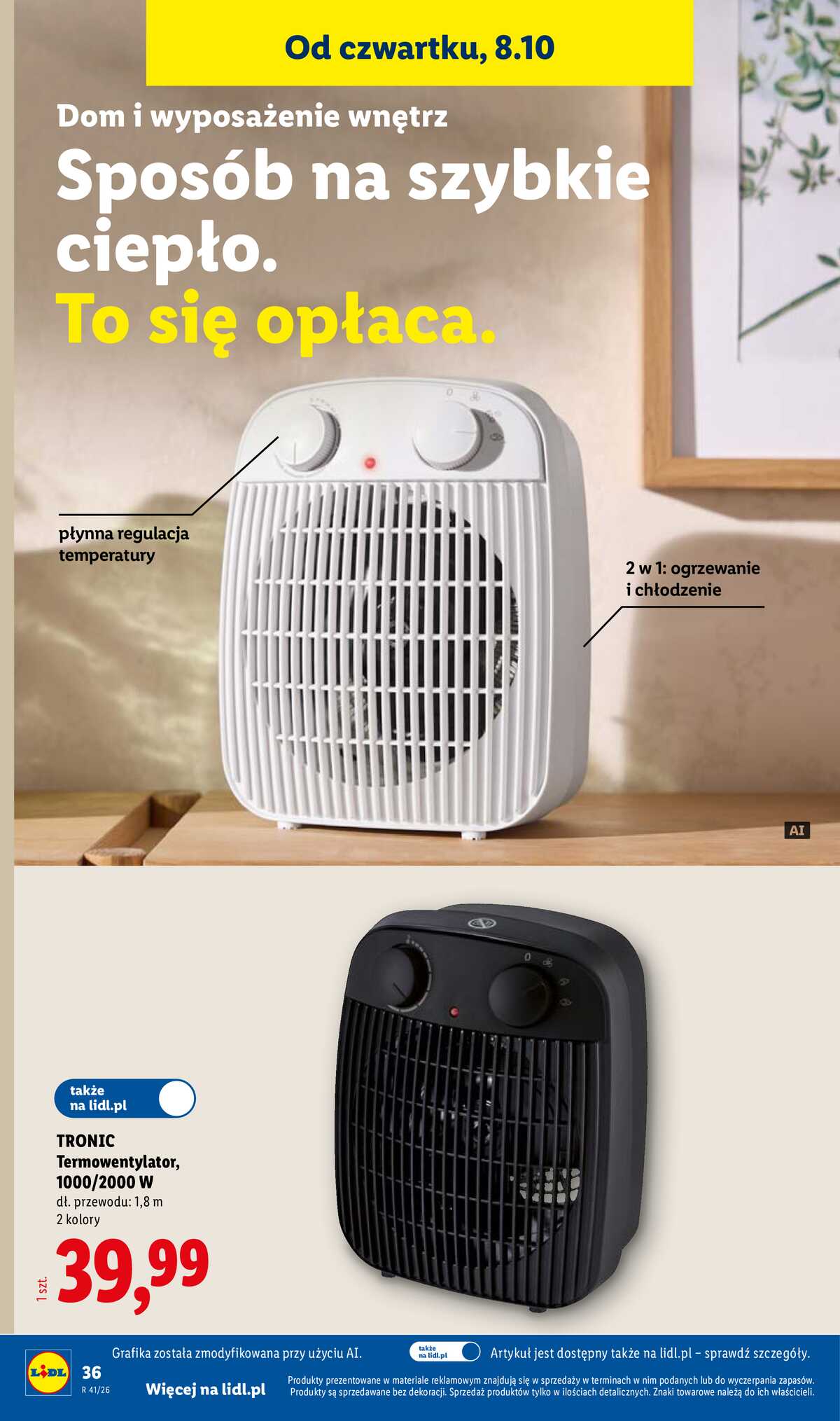 Leták Lidl Polsko 5.10.-10.10.2026 - Leták platí od 5. října do 10. října strana 46