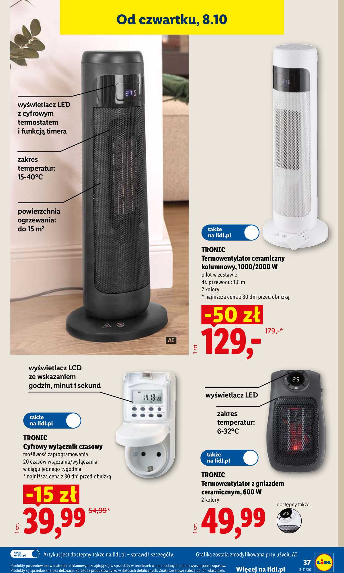 Leták Lidl Polsko 5.10.-10.10.2026 - Leták platí od 5. října do 10. října strana 47