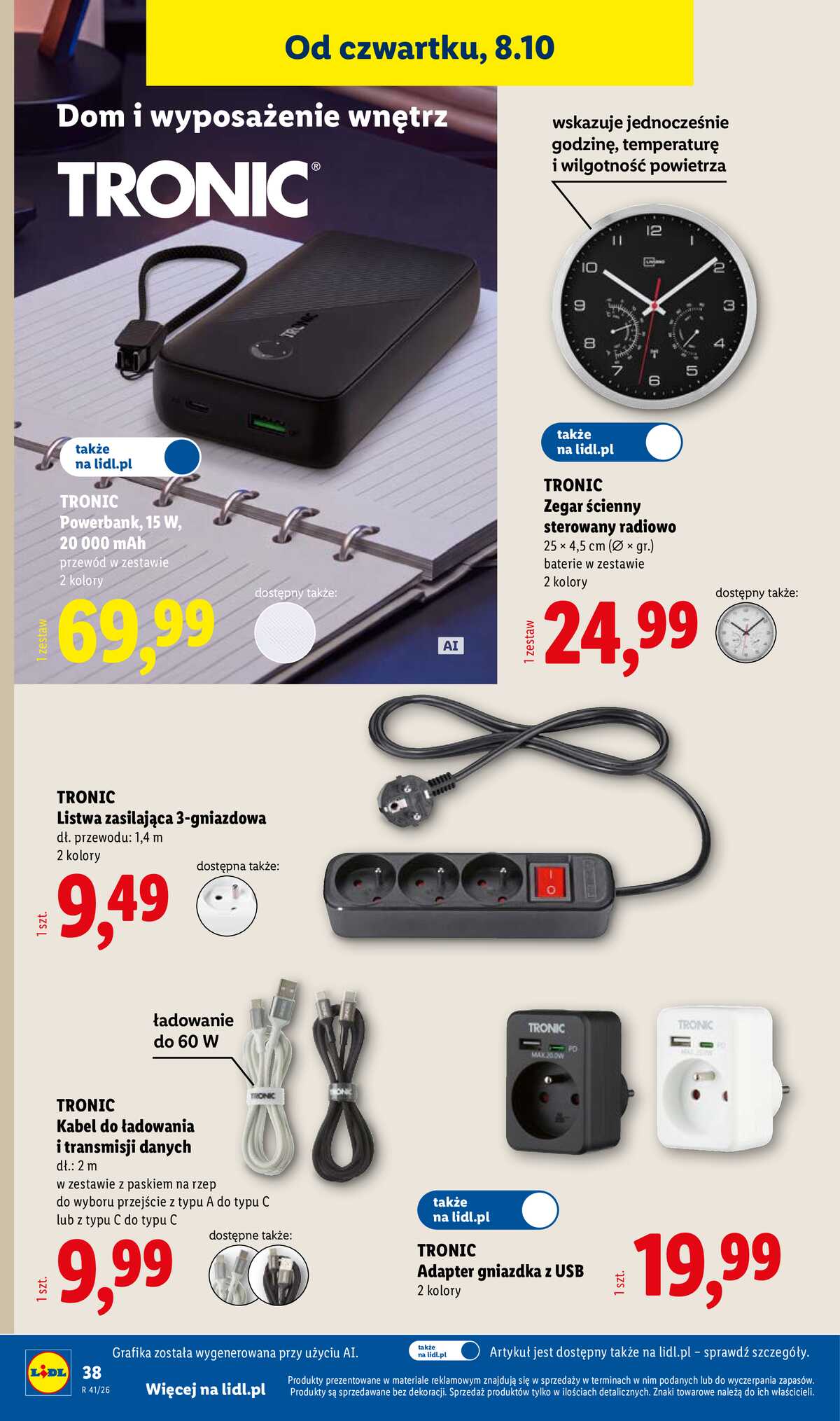 Leták Lidl Polsko 5.10.-10.10.2026 - Leták platí od 5. října do 10. října strana 48