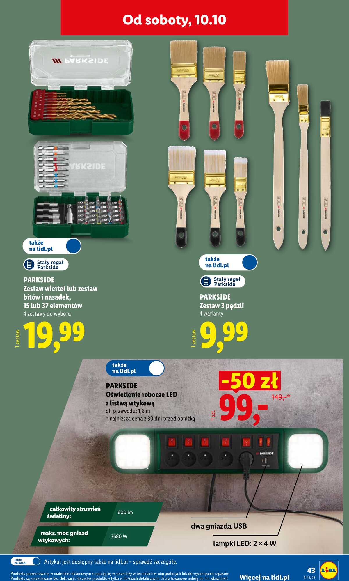 Leták Lidl Polsko 5.10.-10.10.2026 - Leták platí od 5. října do 10. října strana 53