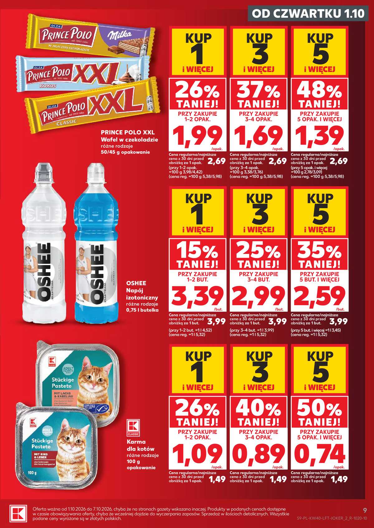 Leták Kaufland Polsko 1.10.-7.10.2026 - Týdenní zpravodaj strana 9