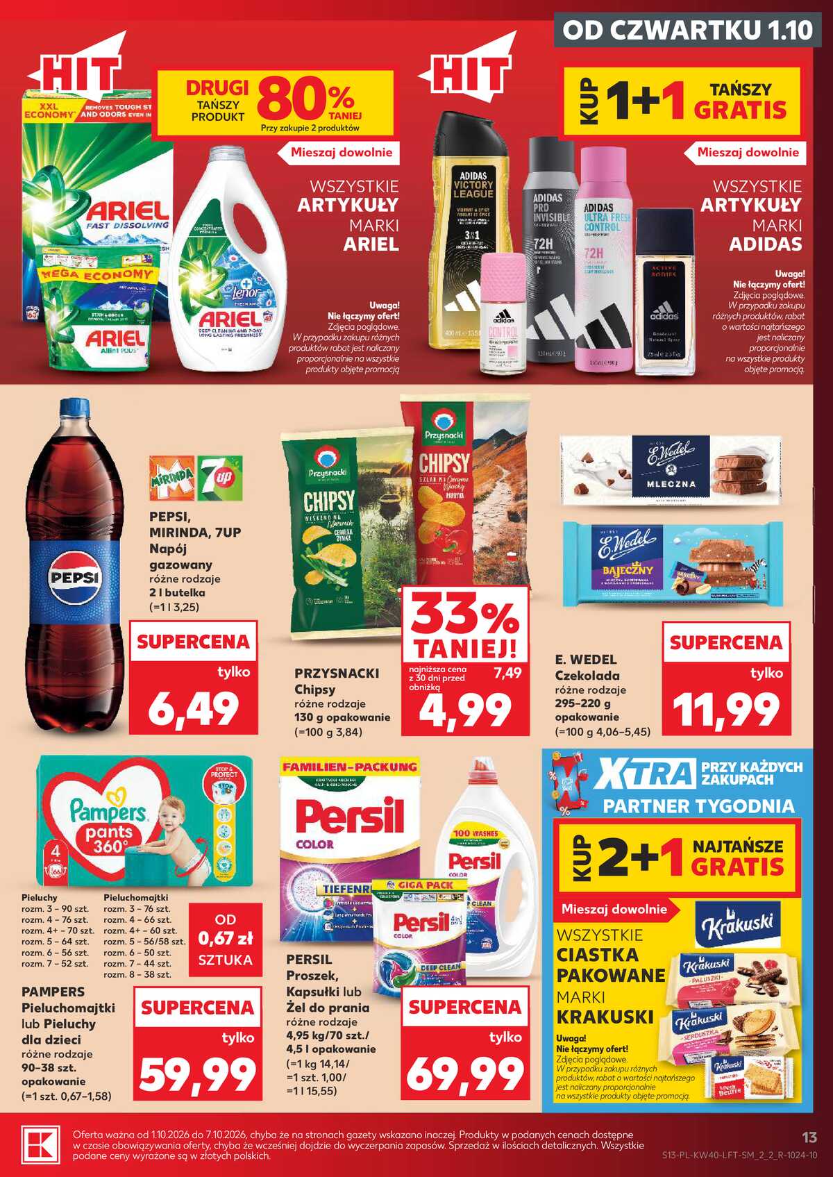 Leták Kaufland Polsko 1.10.-7.10.2026 - Týdenní zpravodaj strana 13
