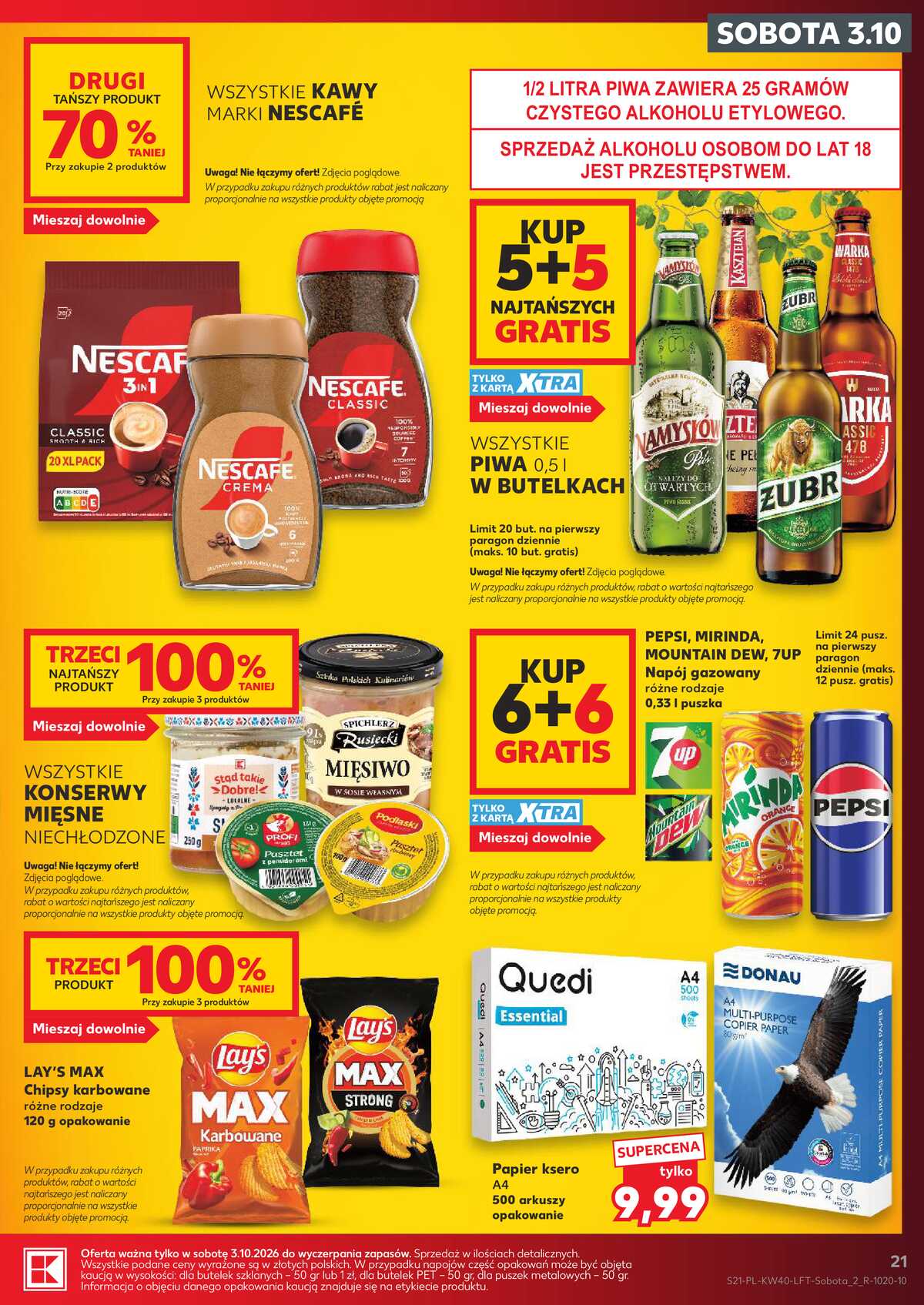 Leták Kaufland Polsko 1.10.-7.10.2026 - Týdenní zpravodaj strana 21