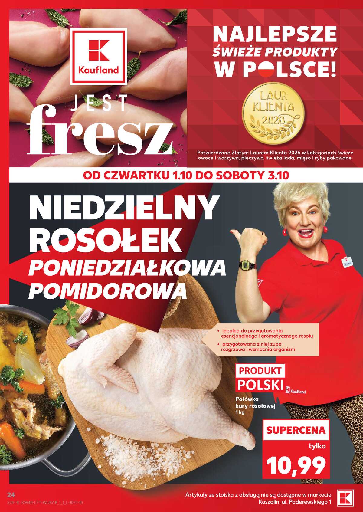 Leták Kaufland Polsko 1.10.-7.10.2026 - Týdenní zpravodaj strana 24
