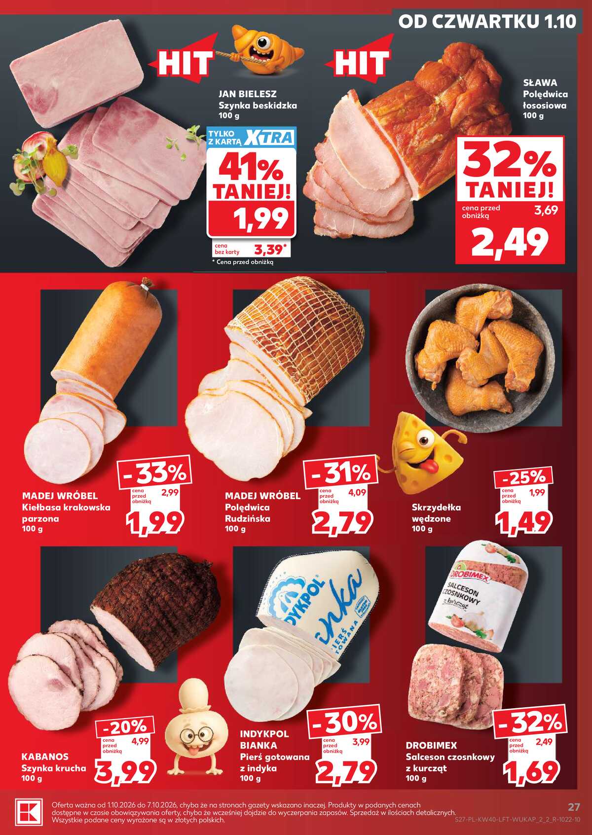 Leták Kaufland Polsko 1.10.-7.10.2026 - Týdenní zpravodaj strana 27