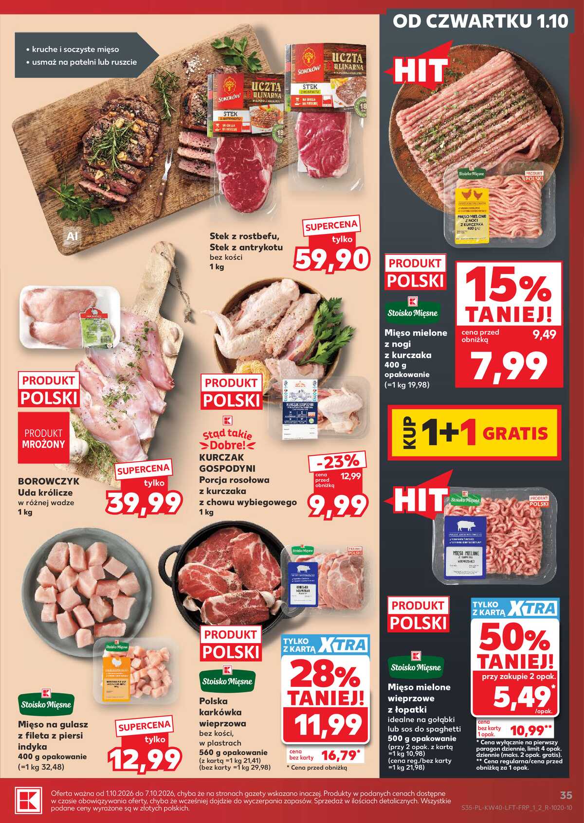 Leták Kaufland Polsko 1.10.-7.10.2026 - Týdenní zpravodaj strana 35