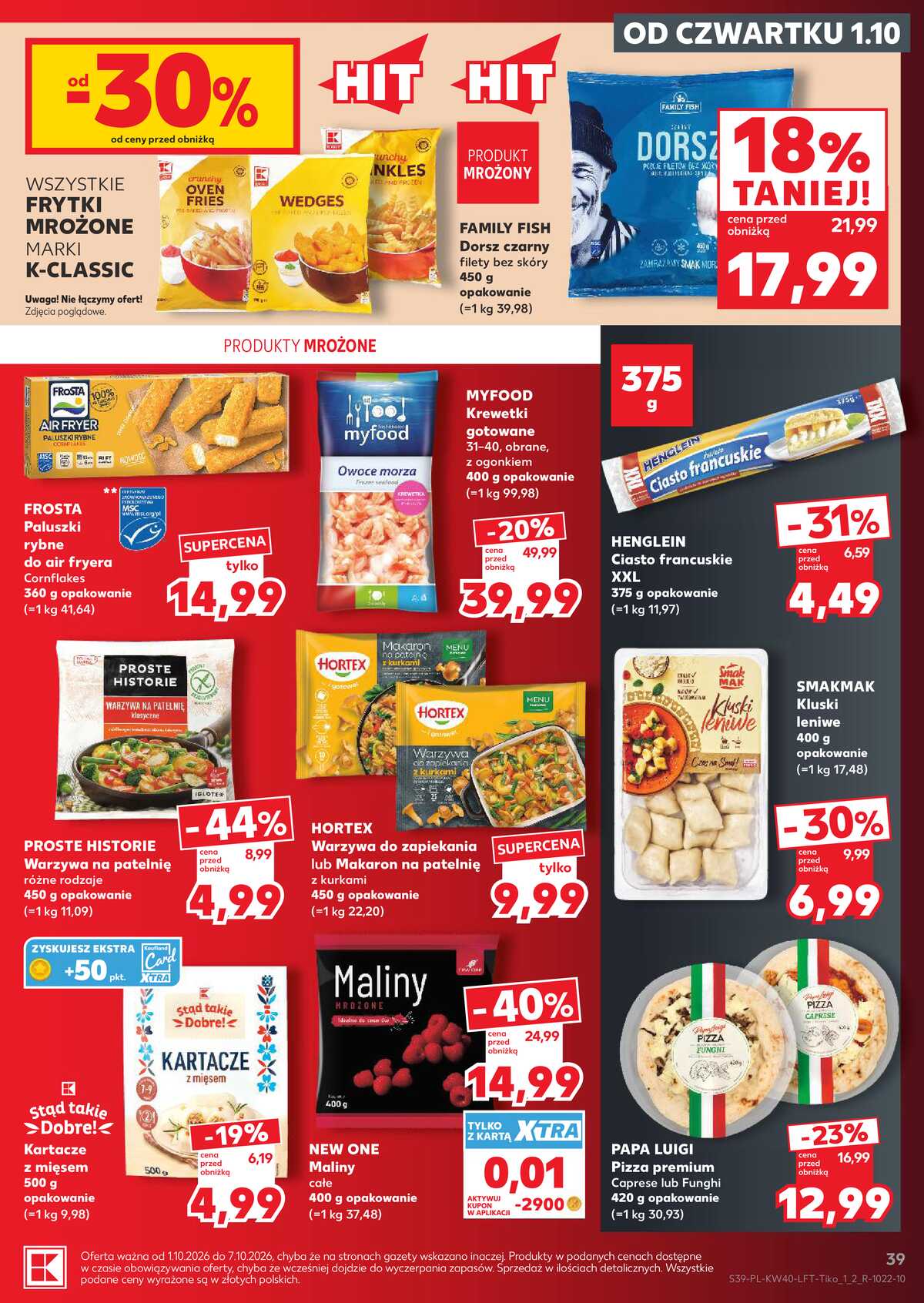 Leták Kaufland Polsko 1.10.-7.10.2026 - Týdenní zpravodaj strana 39