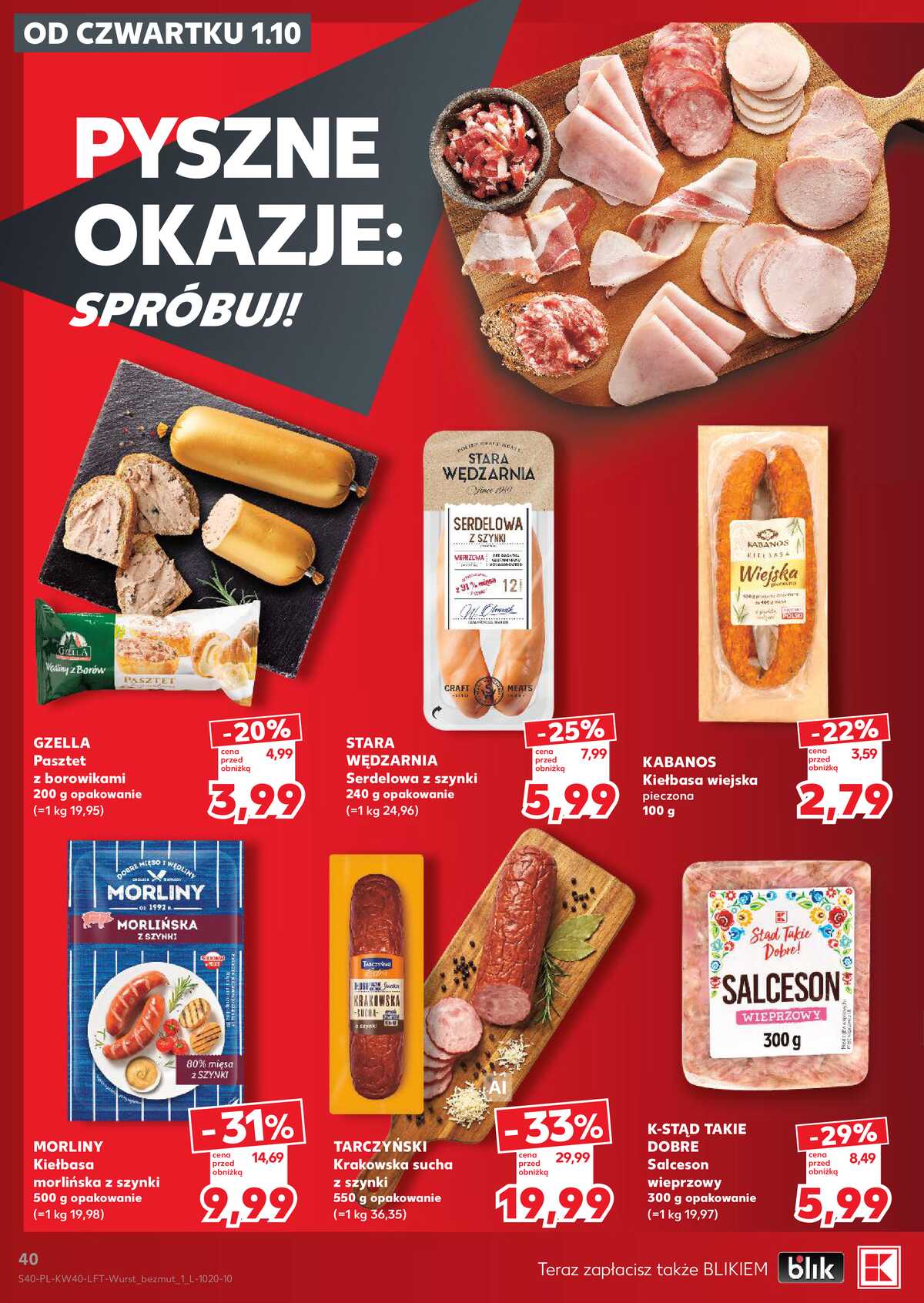 Leták Kaufland Polsko 1.10.-7.10.2026 - Týdenní zpravodaj strana 40
