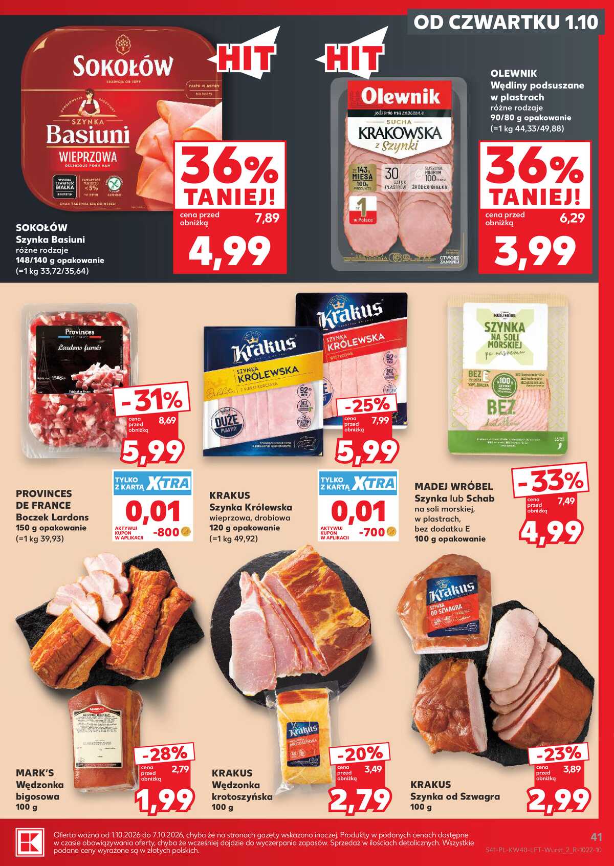 Leták Kaufland Polsko 1.10.-7.10.2026 - Týdenní zpravodaj strana 41