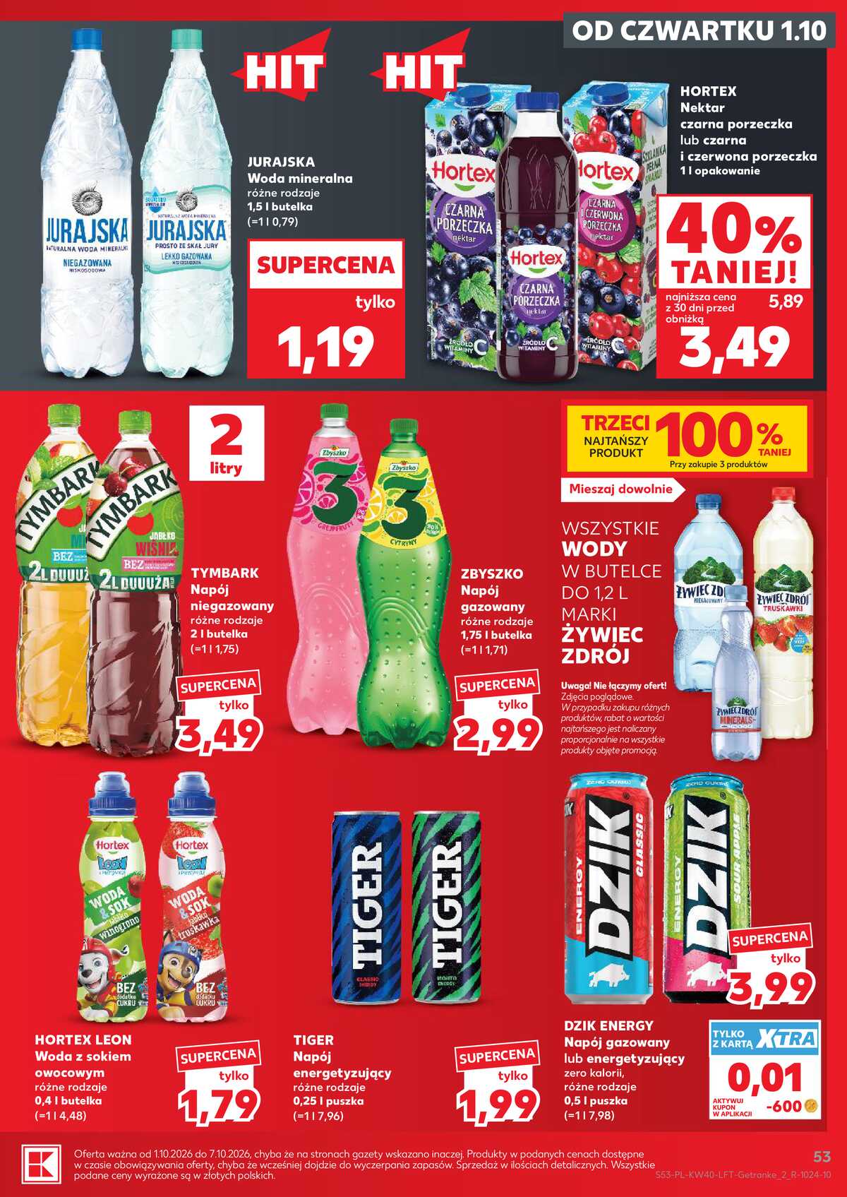 Leták Kaufland Polsko 1.10.-7.10.2026 - Týdenní zpravodaj strana 53