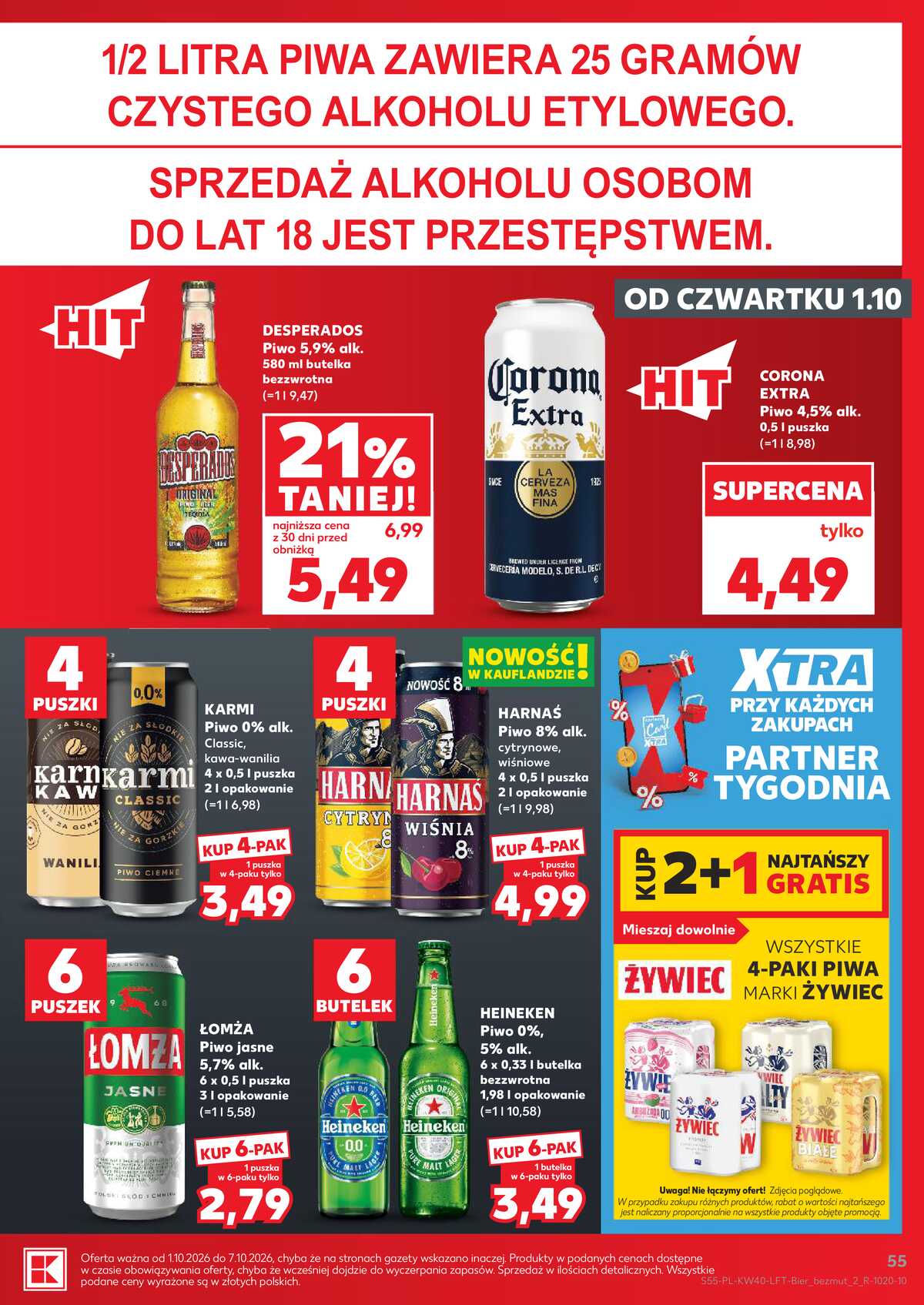 Leták Kaufland Polsko 1.10.-7.10.2026 - Týdenní zpravodaj strana 55