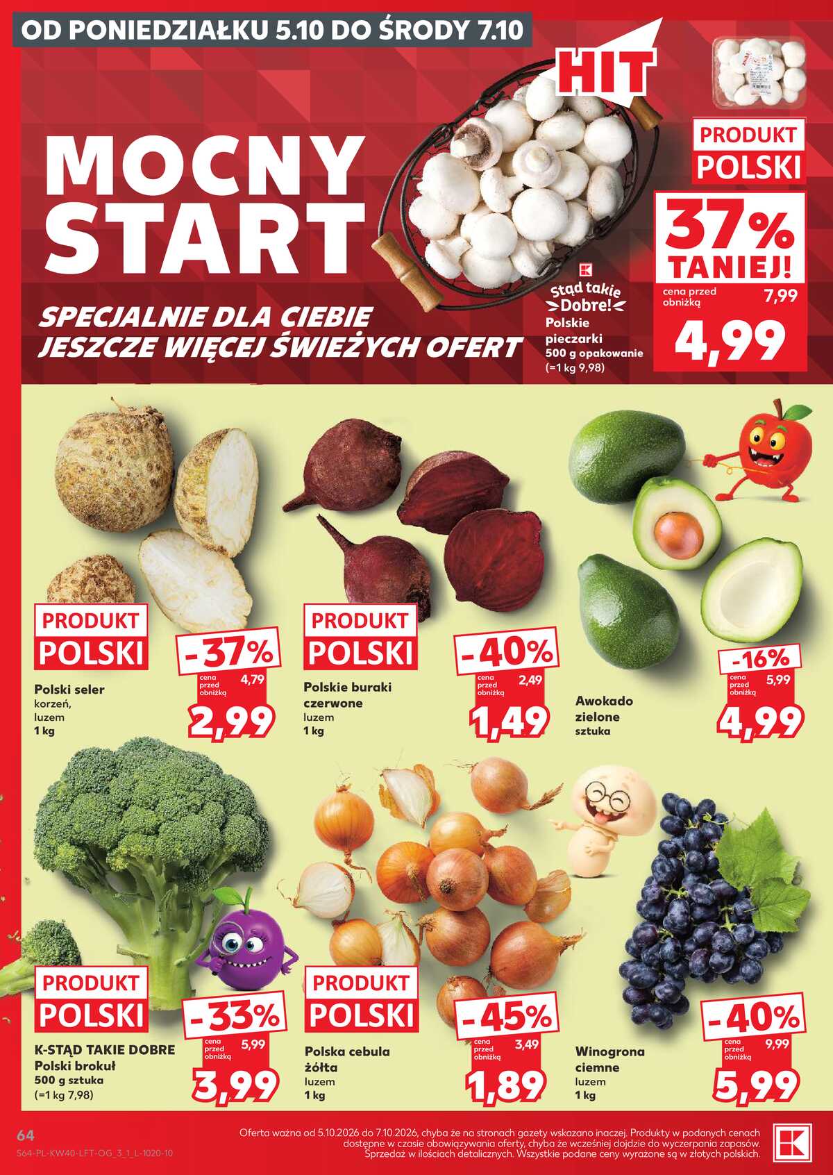 Leták Kaufland Polsko 1.10.-7.10.2026 - Týdenní zpravodaj strana 64
