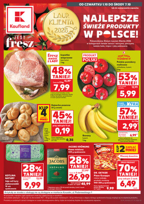 Leták Kaufland Polsko 1.10.-7.10.2026 - Týdenní zpravodaj