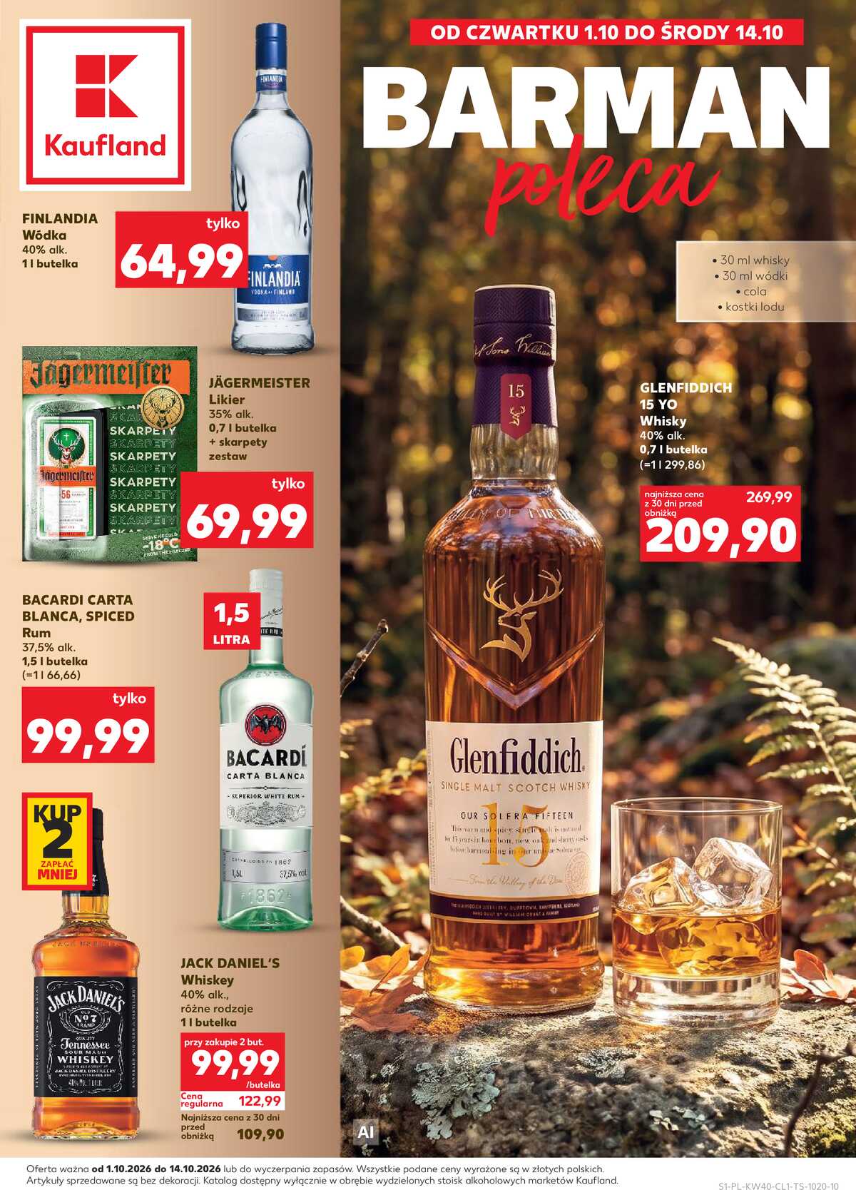 Leták Kaufland Polsko 1.10.-14.10.2026 - Bar v Kauflandu strana 1