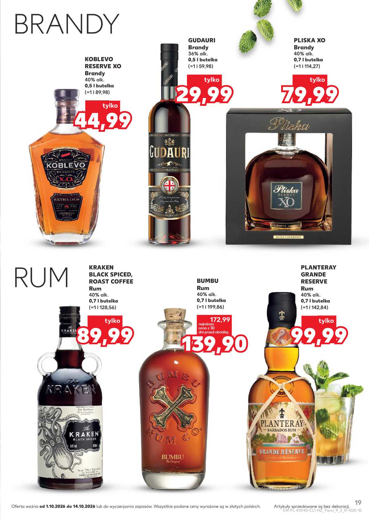Leták Kaufland Polsko 1.10.-14.10.2026 - Bar v Kauflandu strana 19