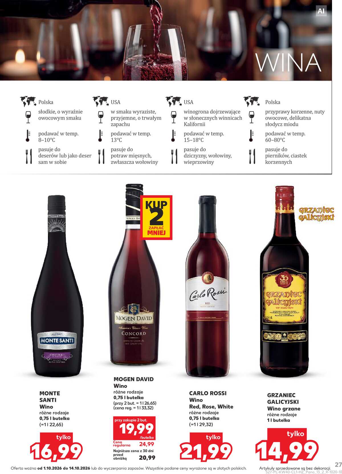 Leták Kaufland Polsko 1.10.-14.10.2026 - Bar v Kauflandu strana 27