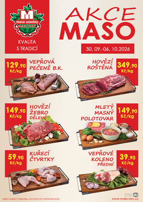leták MAKOVEC a.s. – maso uzeniny