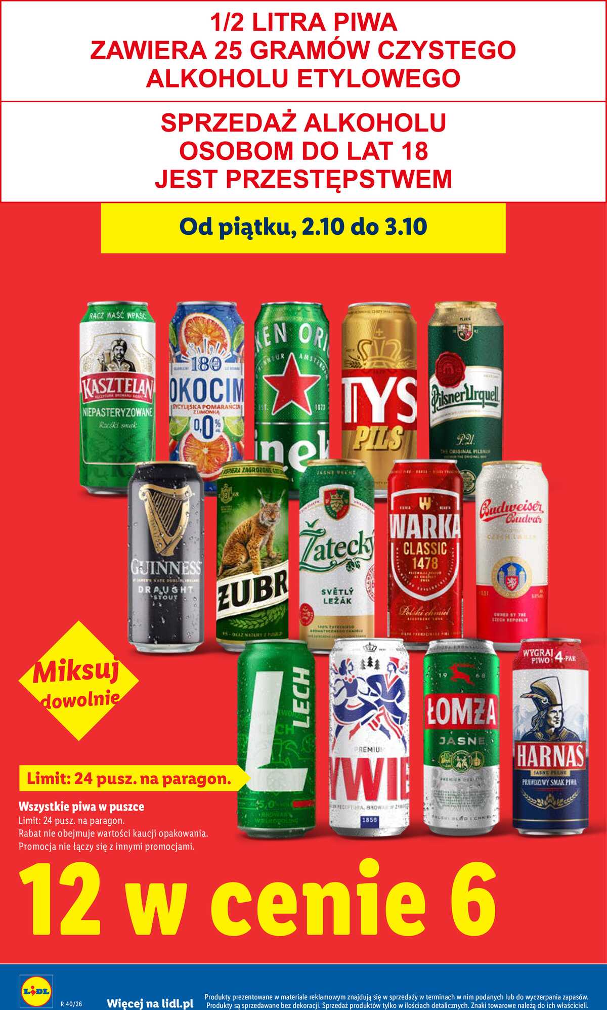 Leták Lidl Polsko 1.10.-3.10.2026 - Leták platí od 1. 10. do 3. 10. strana 6